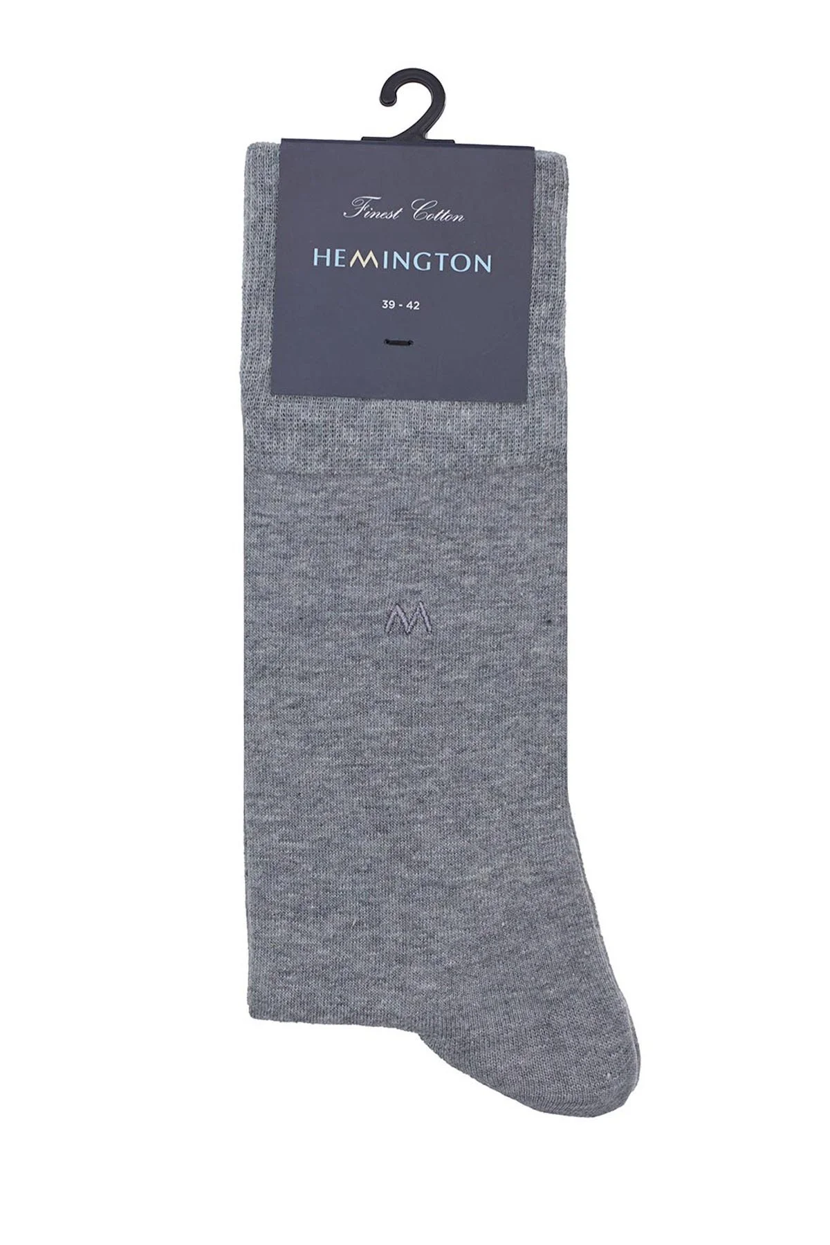 Hemington - Açık Gri Pamuklu Çorap (3)