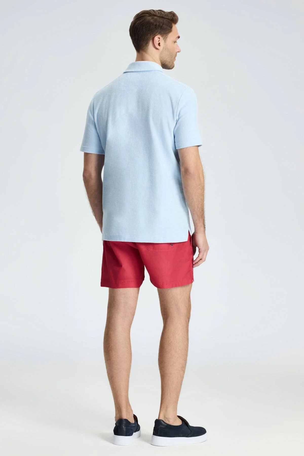 Hemington - Açık Mavi Havlu Kumaş Polo Yaka T-Shirt (5)