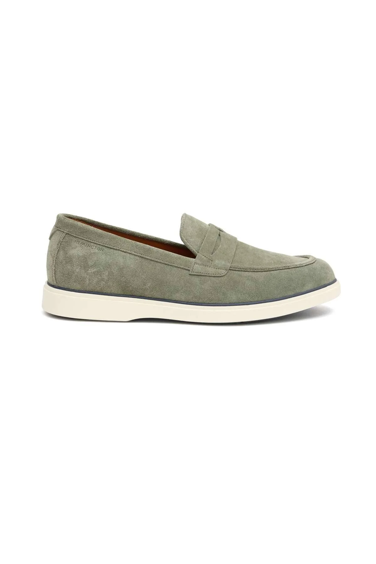 Hemington - Süet Deri Açık Yeşil Loafer (1)