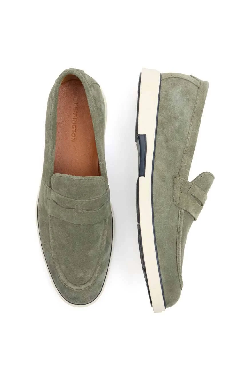 Hemington - Süet Deri Açık Yeşil Loafer (5)