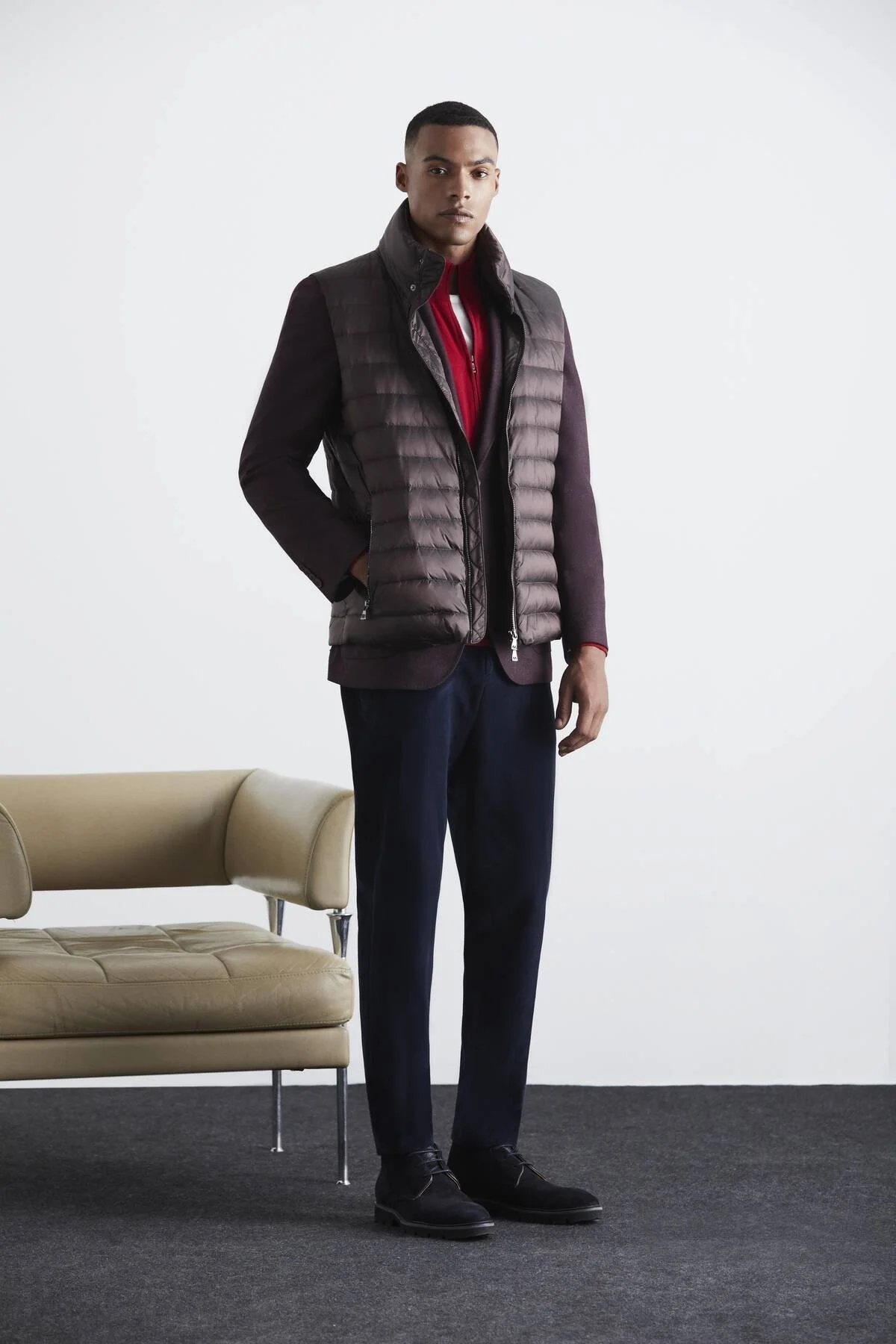 Hemington - Bordo Activewear Kaz Tüyü Şişme Yelek (1)