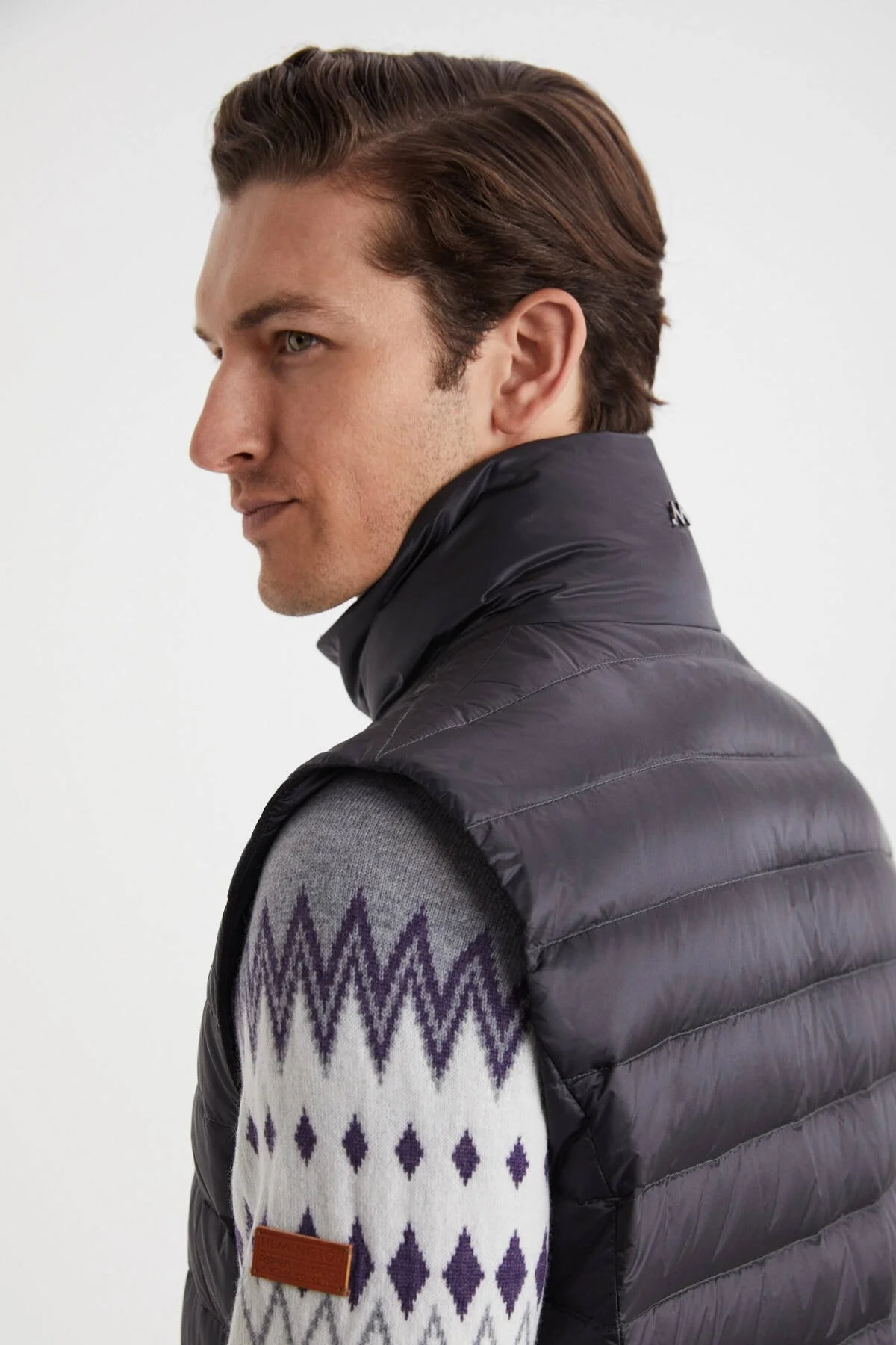 Hemington - Koyu Gri Activewear Kaz Tüyü Şişme Yelek (4)