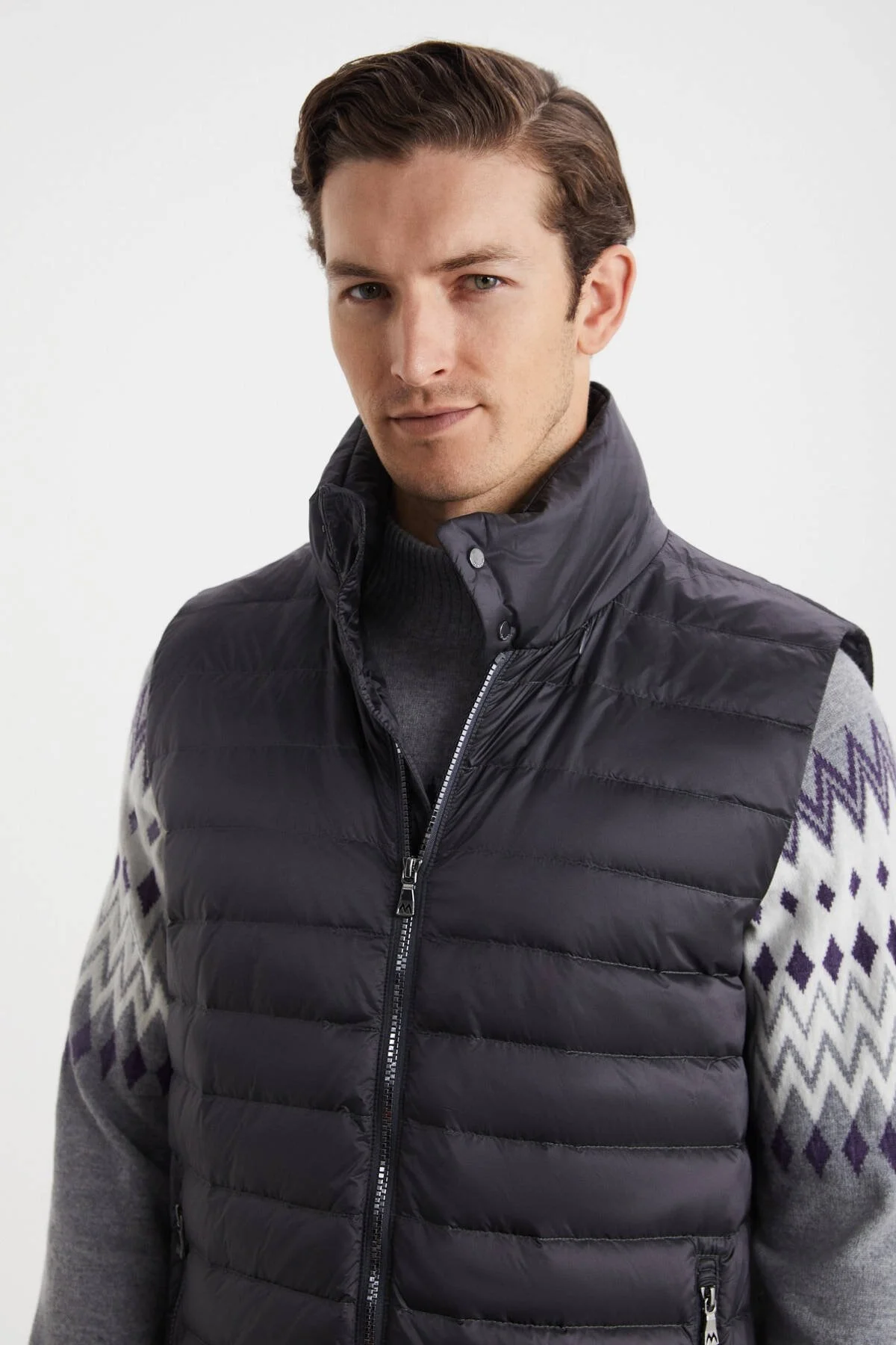 Hemington - Koyu Gri Activewear Kaz Tüyü Şişme Yelek (1)