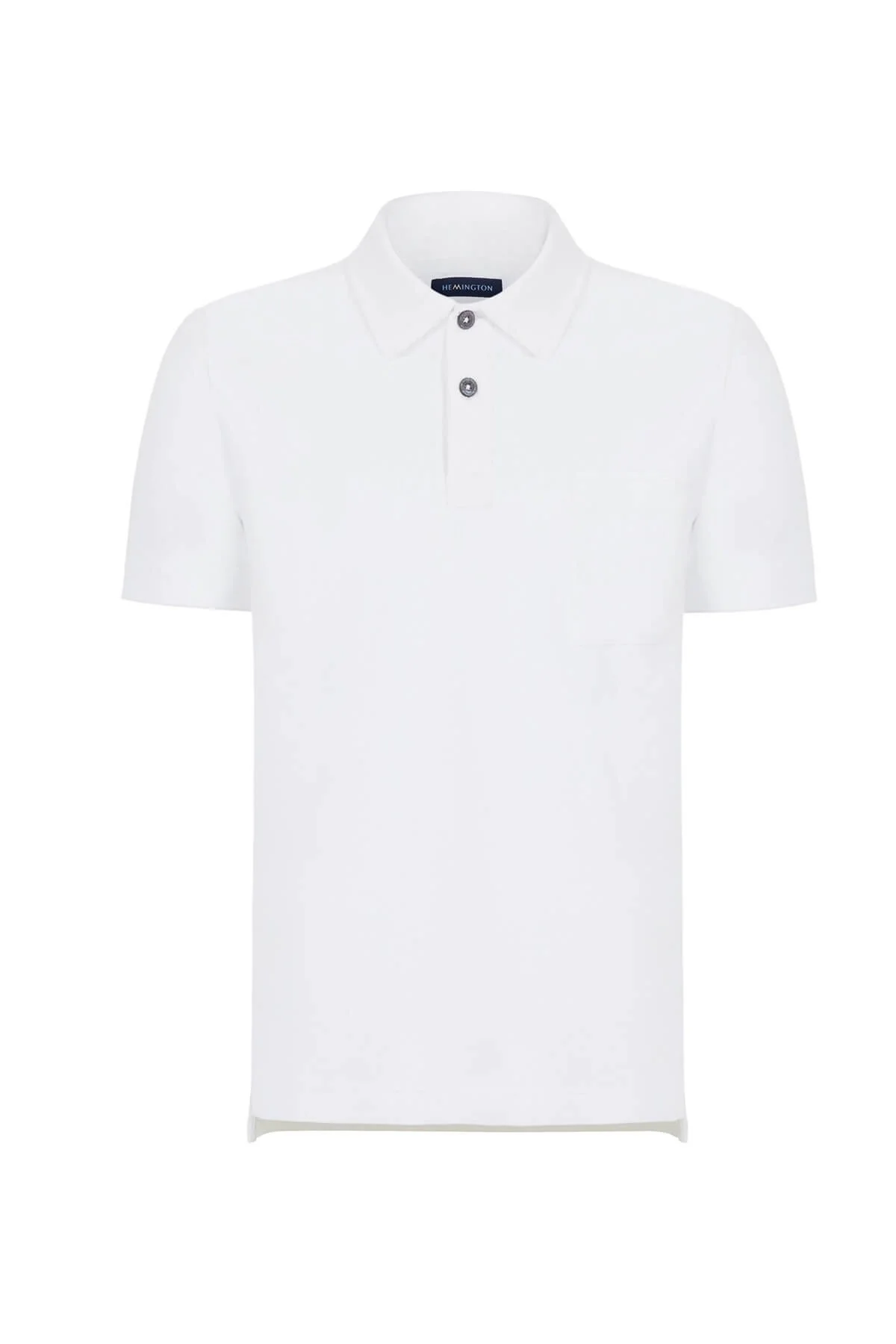 Hemington - Beyaz Havlu Kumaş Polo Yaka T-Shirt (7)