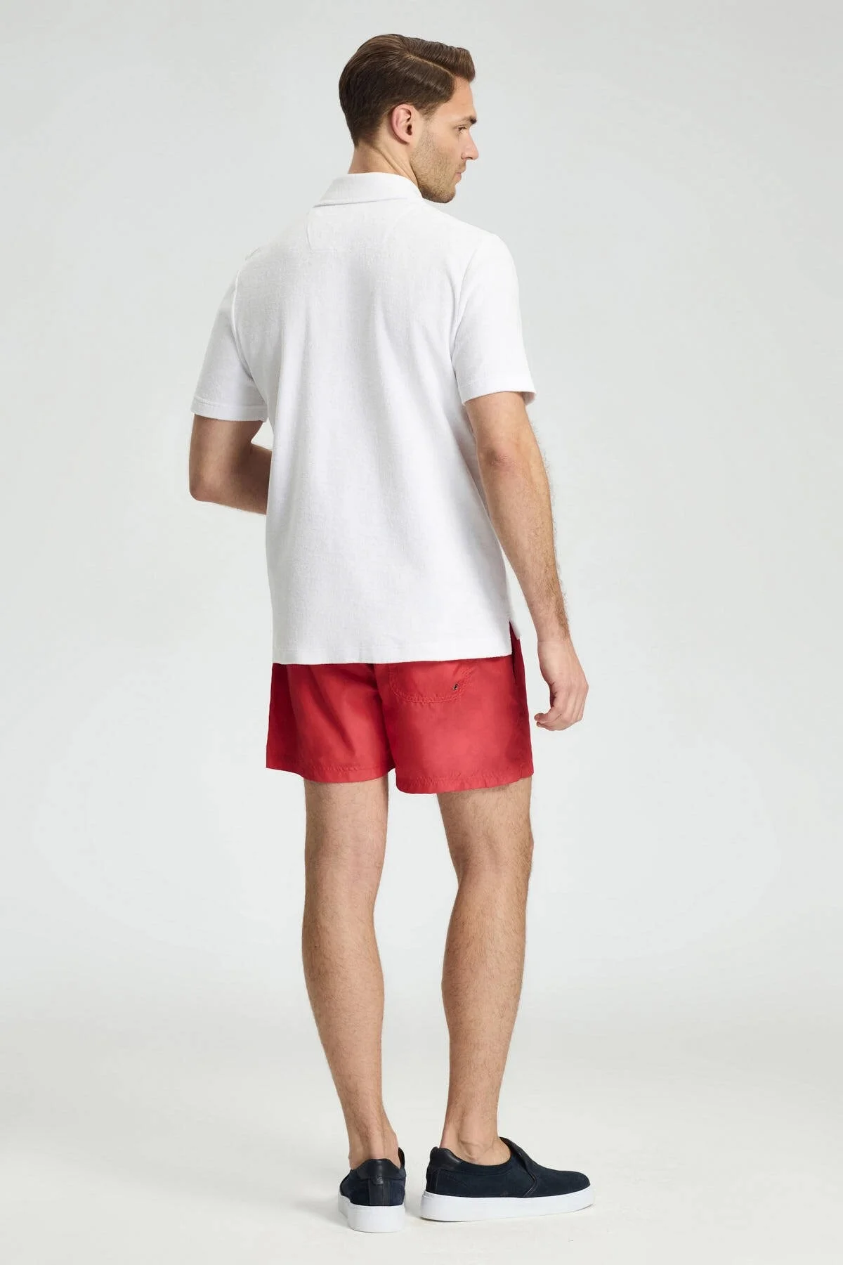 Hemington - Beyaz Havlu Kumaş Polo Yaka T-Shirt (6)
