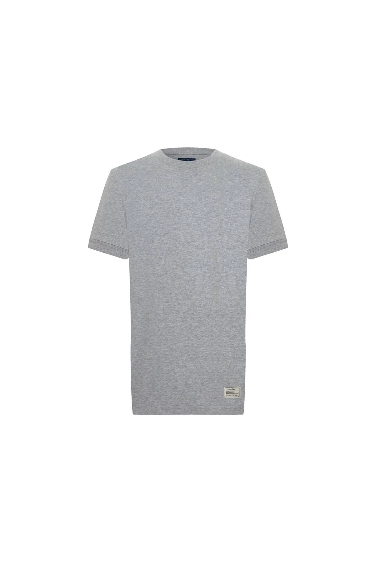 Hemington - Bisiklet Yaka Rahat Resim Saf Pamuk Açık Gri Çocuk T-Shirt (6)