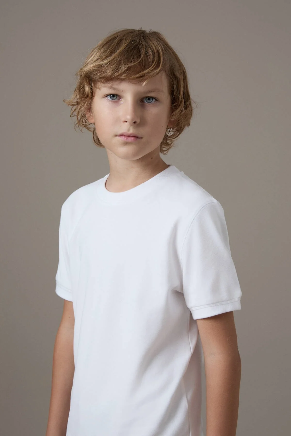 Hemington - Bisiklet Yaka Rahat Resim Saf Pamuk Beyaz Çocuk T-Shirt (3)