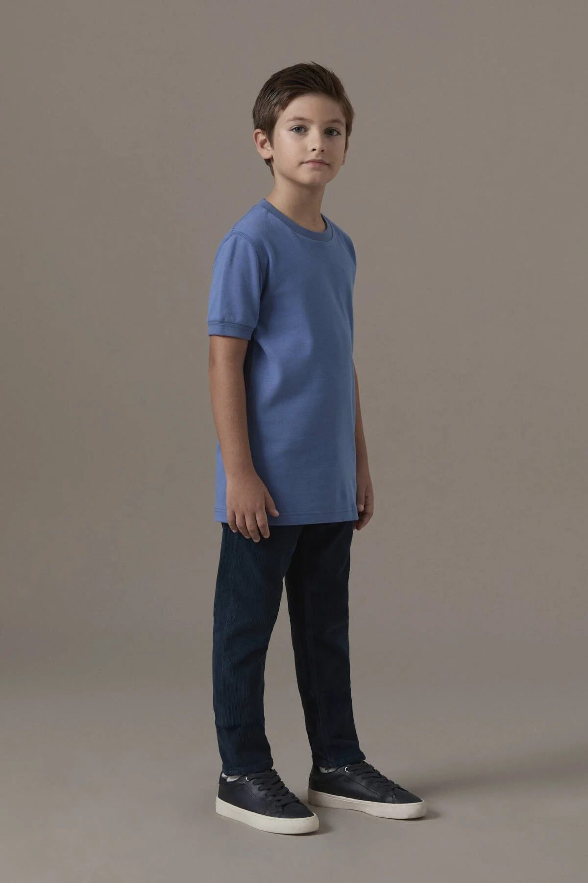 Hemington - Bisiklet Yaka Rahat Resim Saf Pamuk Mavi Çocuk T-Shirt (2)
