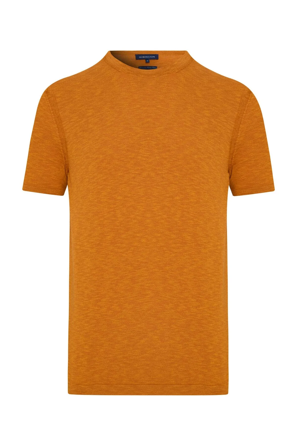 Hemington - Bisiklet Yaka Saf Pamuk Turuncu Triko T-Shirt (7)