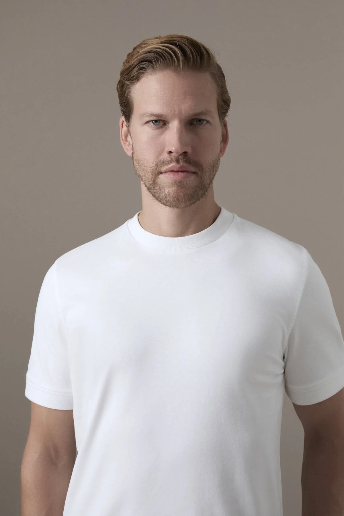 Hemington - Brushed Pamuk Rahat Kesim Bisiklet Yaka Beyaz T-Shirt (3)
