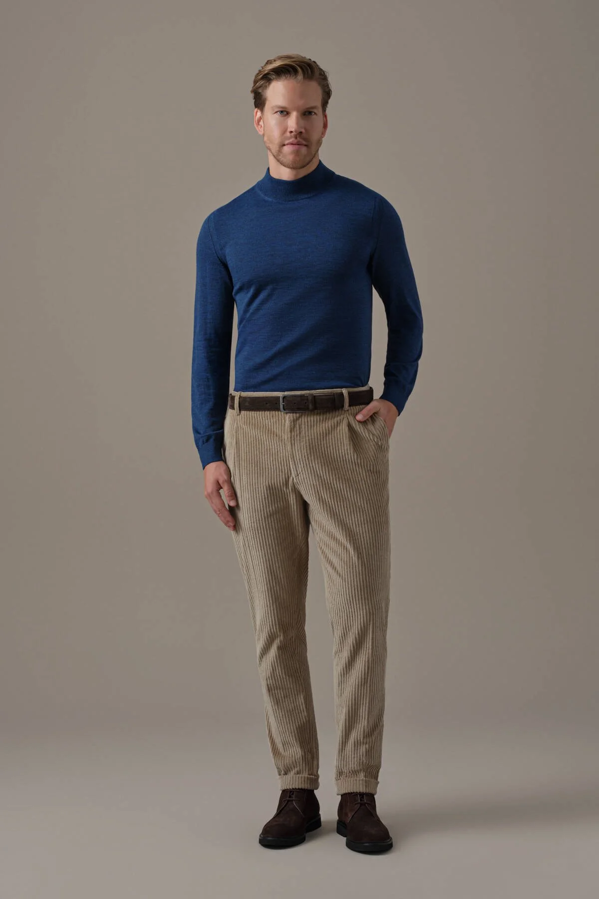Hemington - Camel Kadife Pantolon (1)