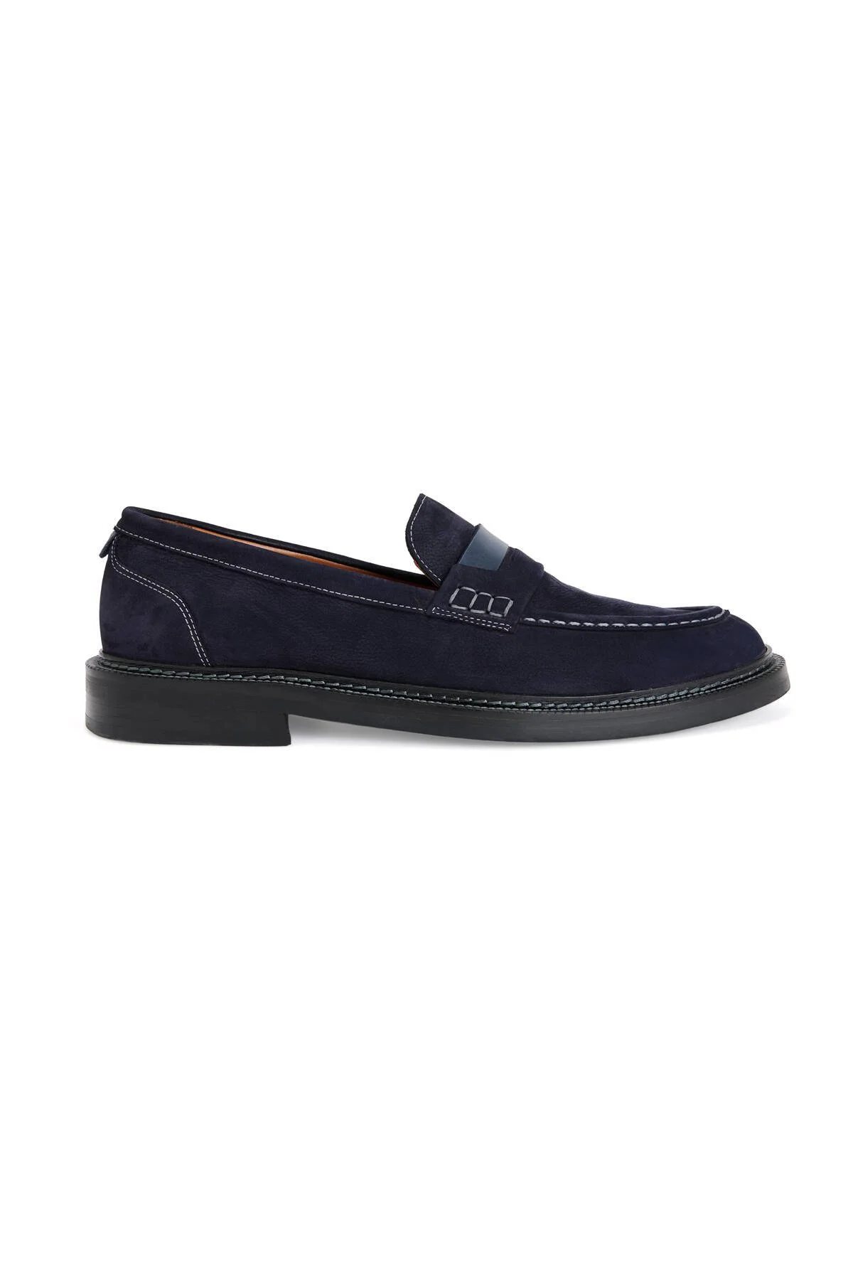 Hemington - Dikiş Detaylı Lacivert Loafer (1)