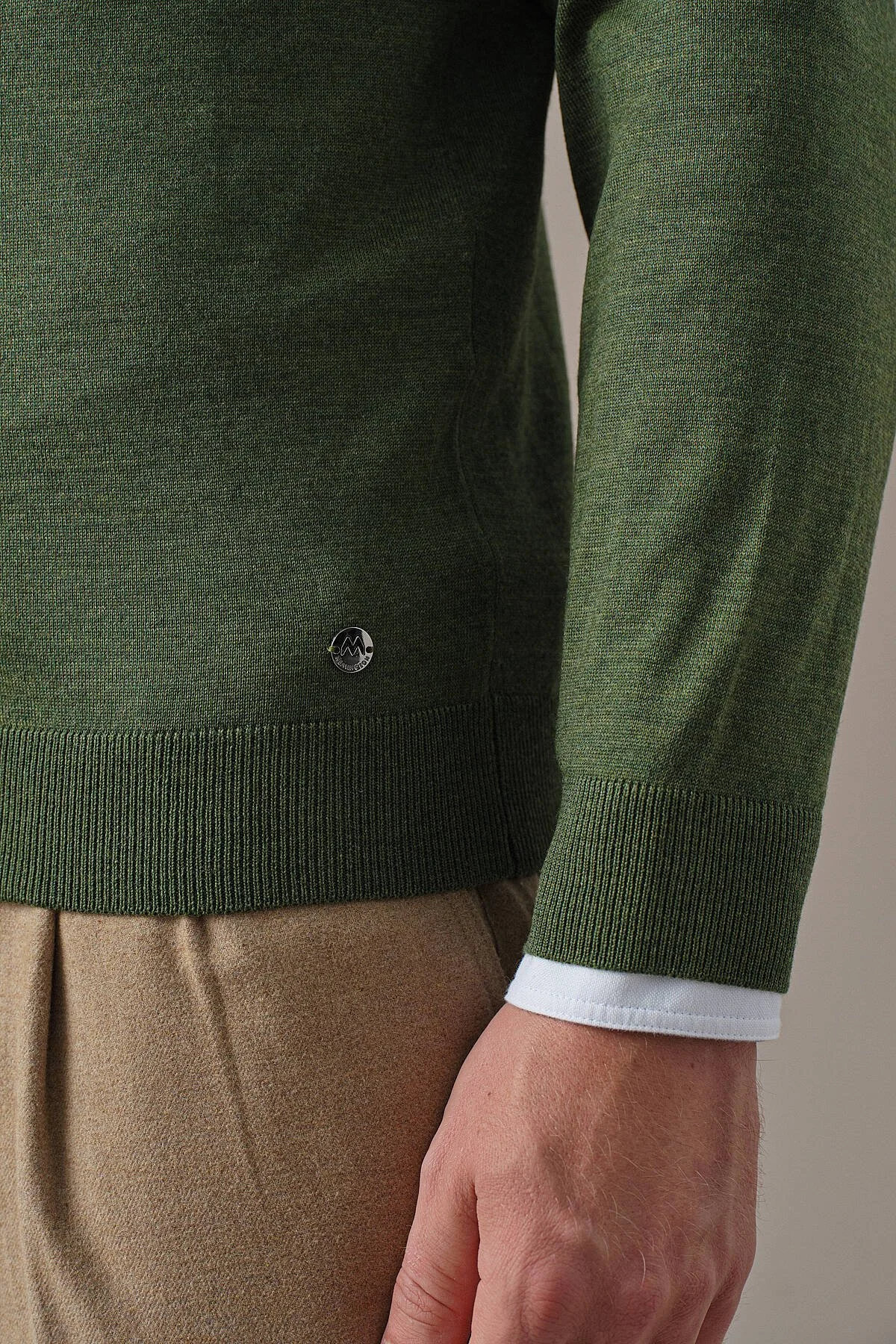 Hemington - Extrafine Merino Açık Yeşil 3 Düğme Polo Triko (6)
