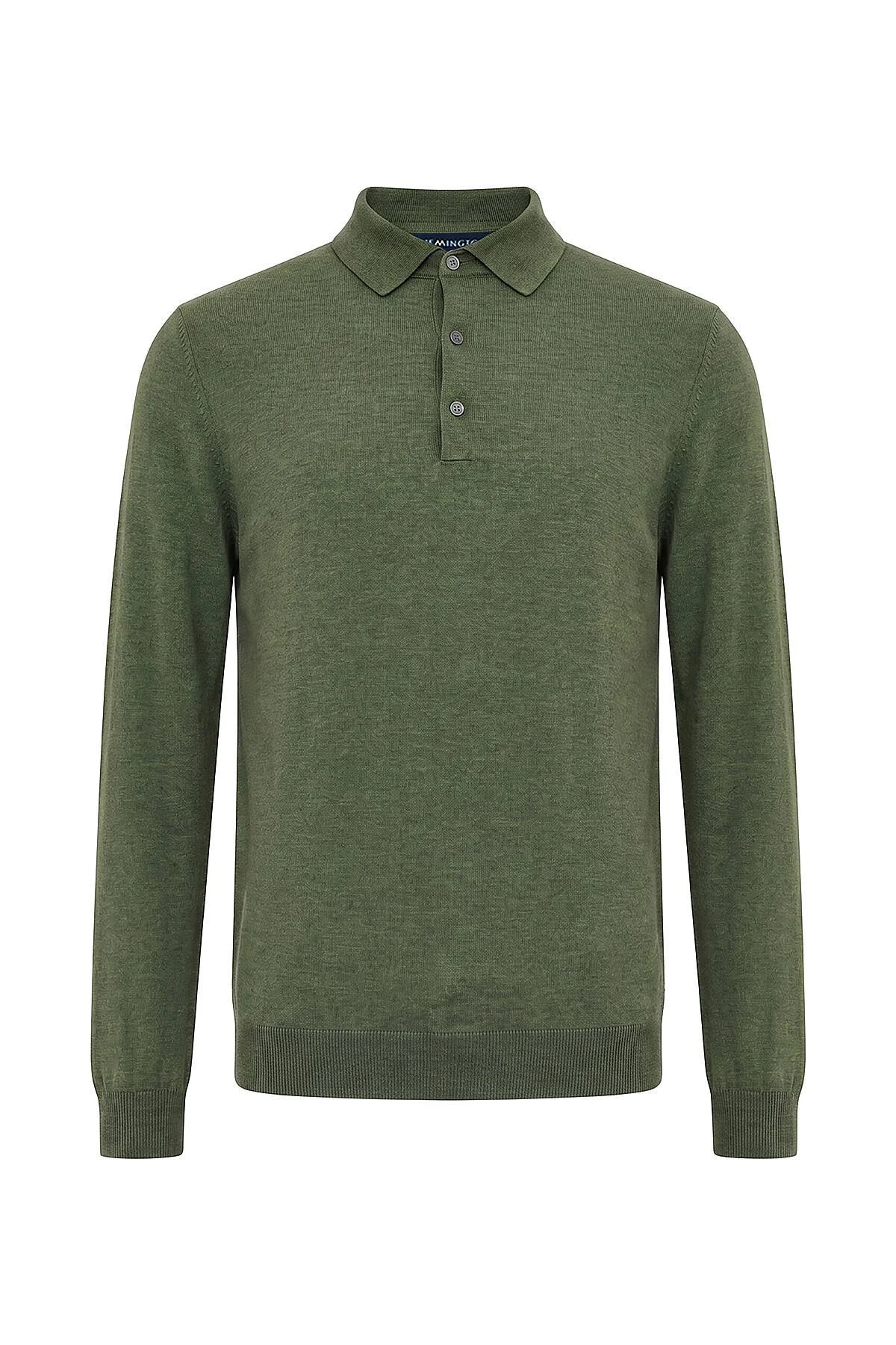 Hemington - Extrafine Merino Açık Yeşil 3 Düğme Polo Triko (8)
