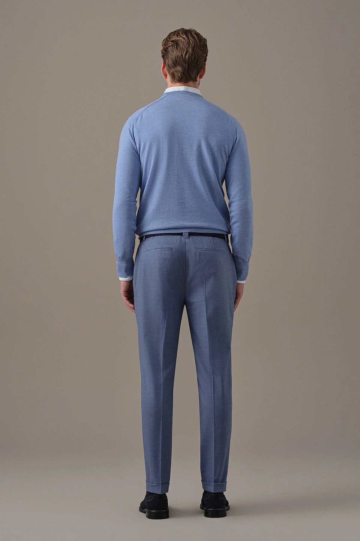 Hemington - Extrafine Merino Bisiklet Yaka Açık Mavi Triko (6)