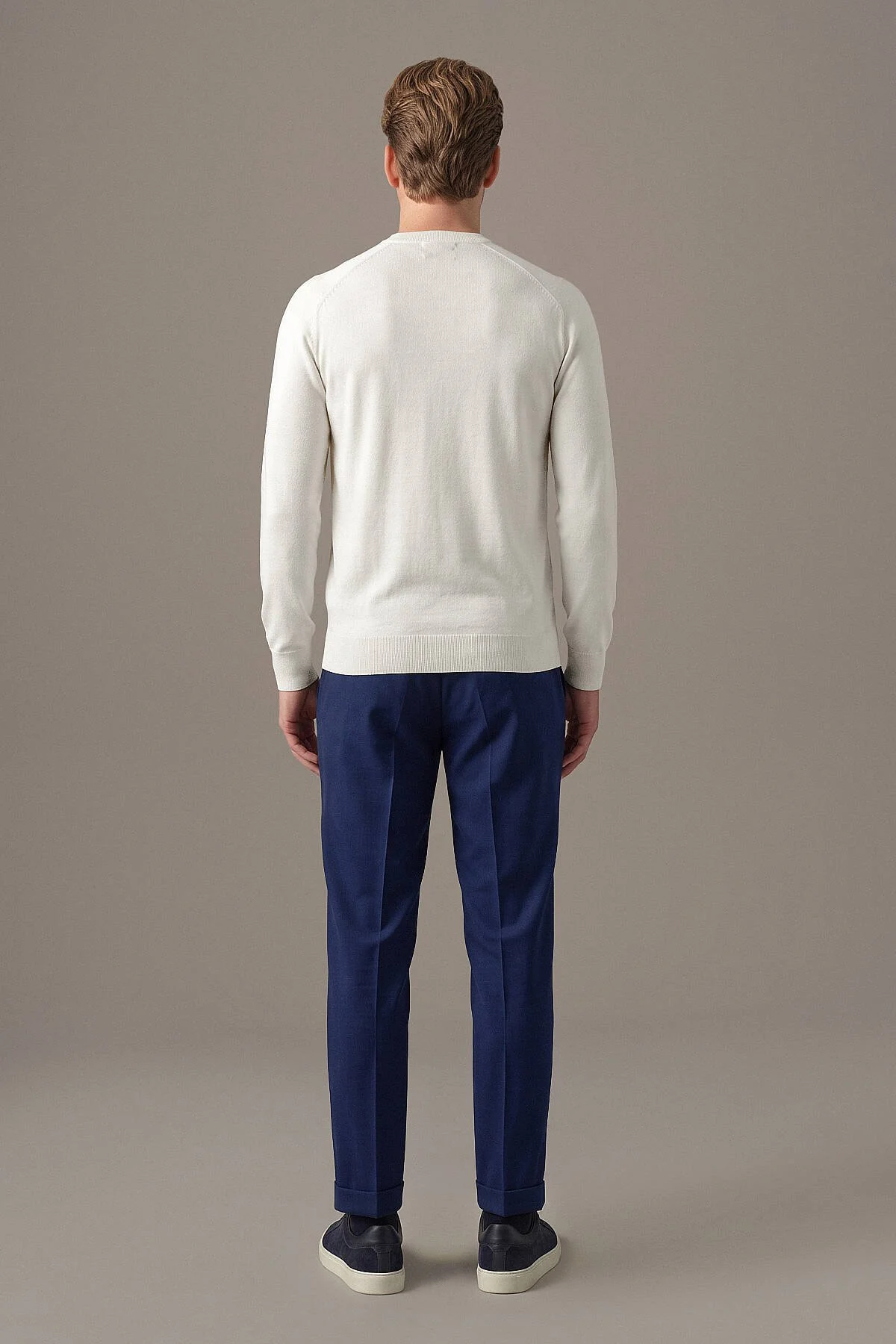 Hemington - Extrafine Merino Bisiklet Yaka Beyaz Triko (4)