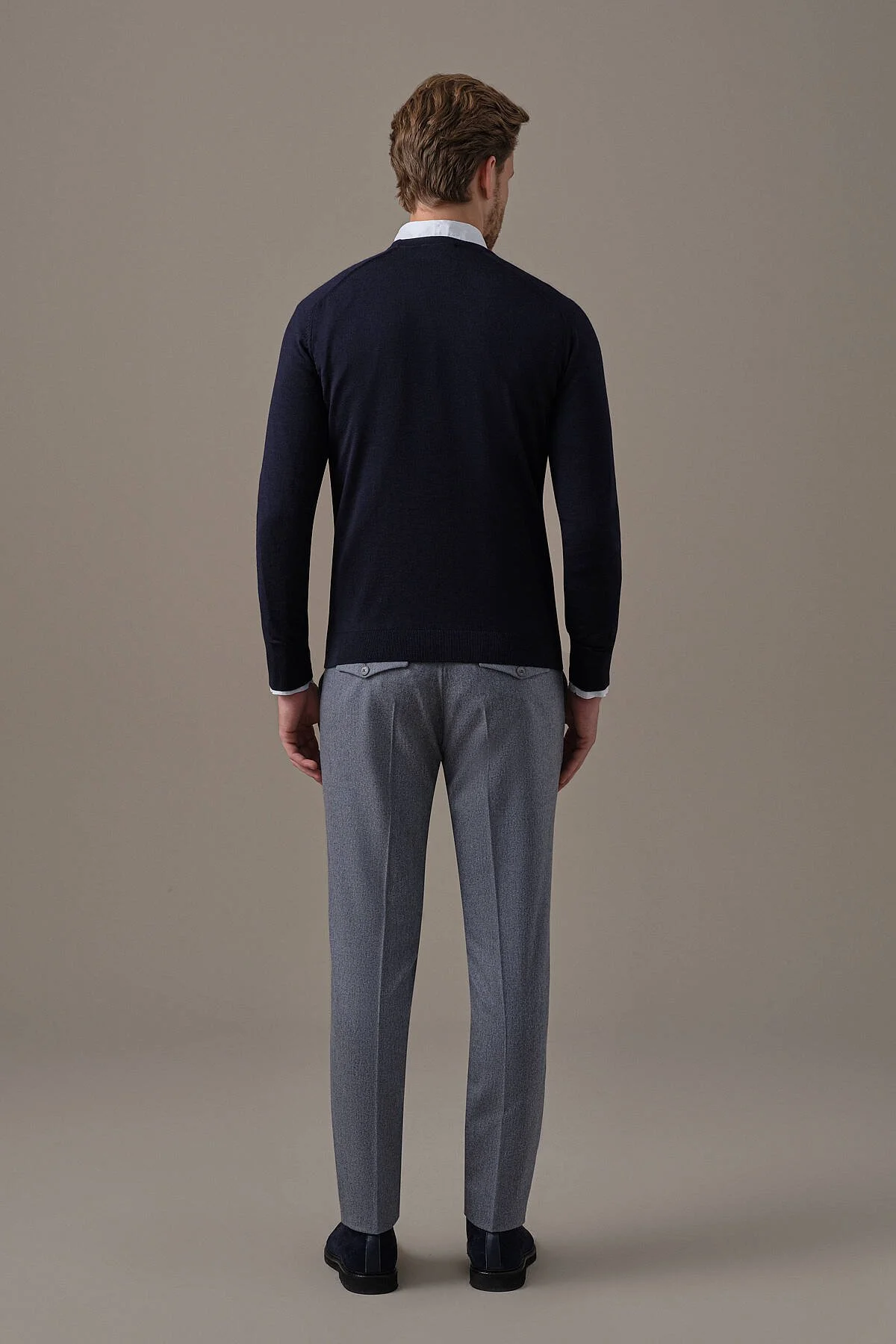 Hemington - Extrafine Merino Bisiklet Yaka Lacivert Triko (5)
