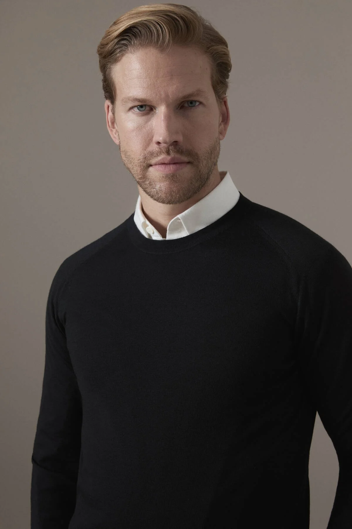 Hemington - Extrafine Merino Bisiklet Yaka Siyah Triko (3)