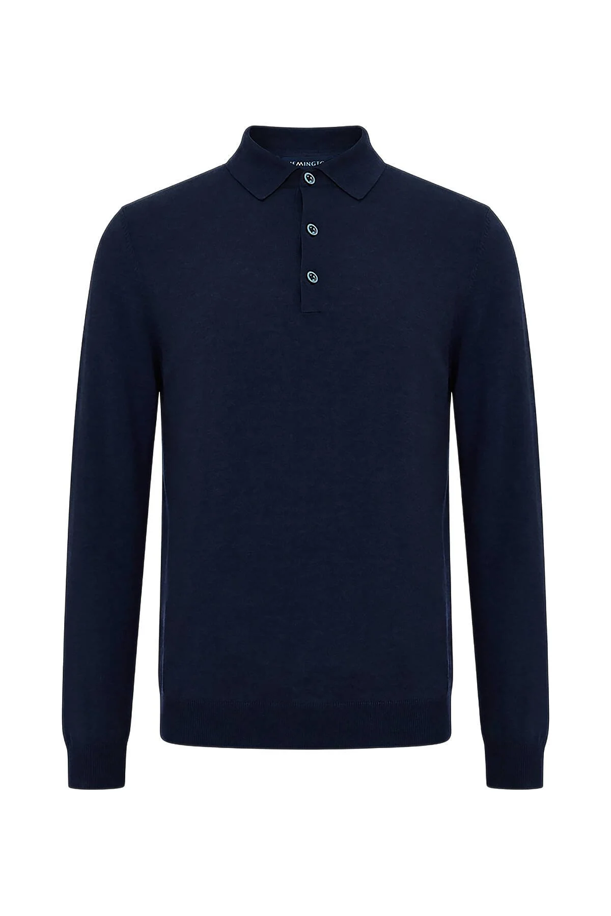 Hemington - Extrafine Merino Lacivert 3 Düğme Polo Triko (6)