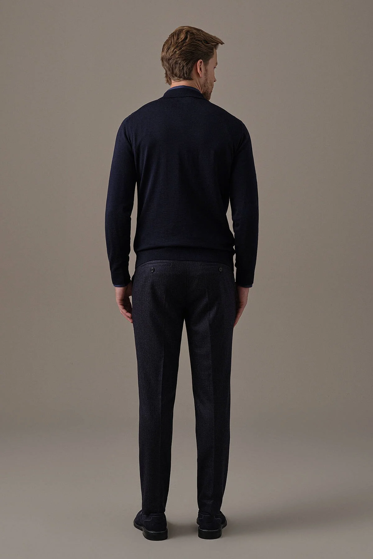 Hemington - Extrafine Merino Polo Yaka Lacivert Triko (6)