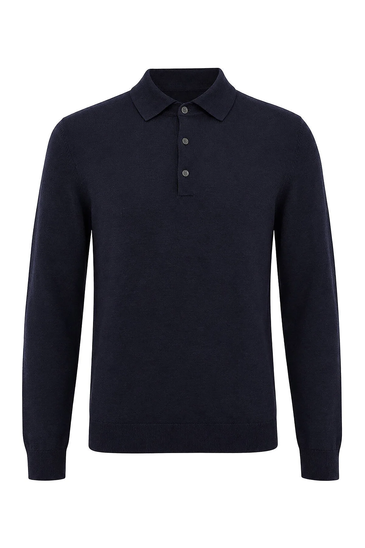 Hemington - Extrafine Merino Polo Yaka Lacivert Triko (7)