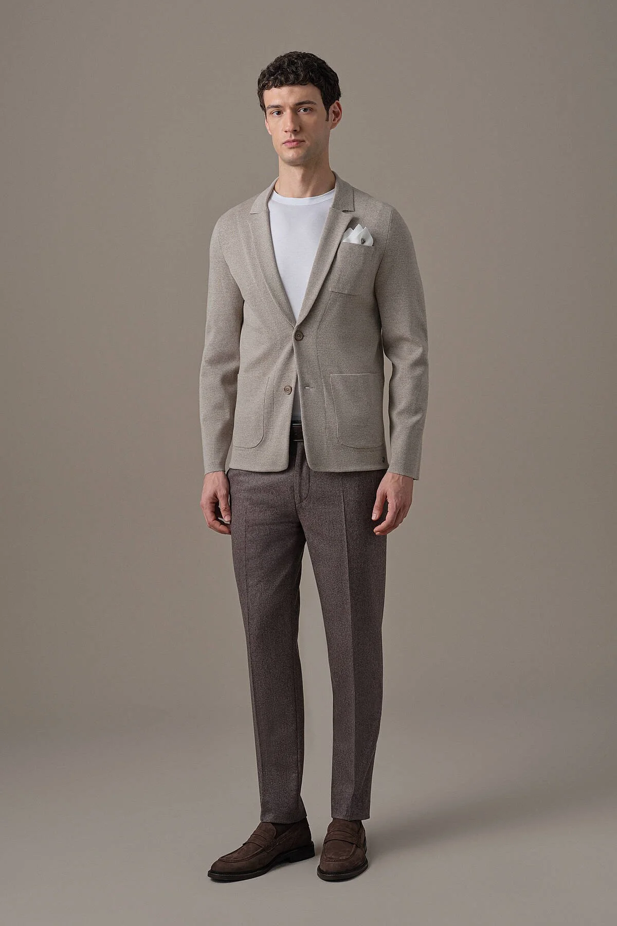 Hemington - Extrafine Merino Vizon Rengi Triko Blazer Ceket (5)