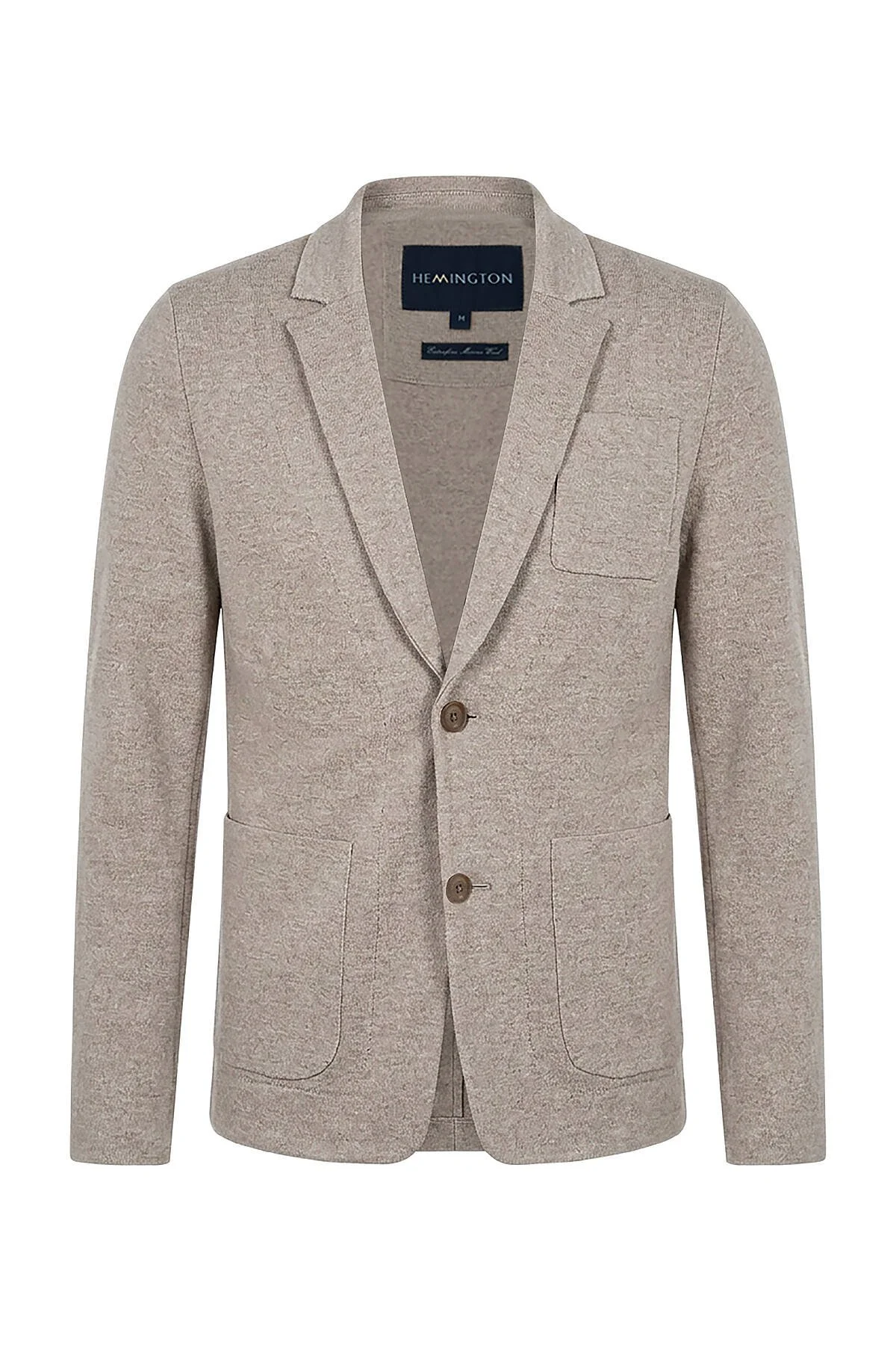 Hemington - Extrafine Merino Vizon Rengi Triko Blazer Ceket (7)