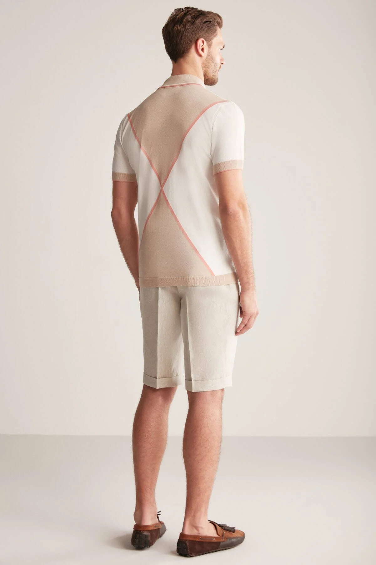 Hemington - Fermuar Detaylı Camel-Krem Rengi Triko Polo (6)