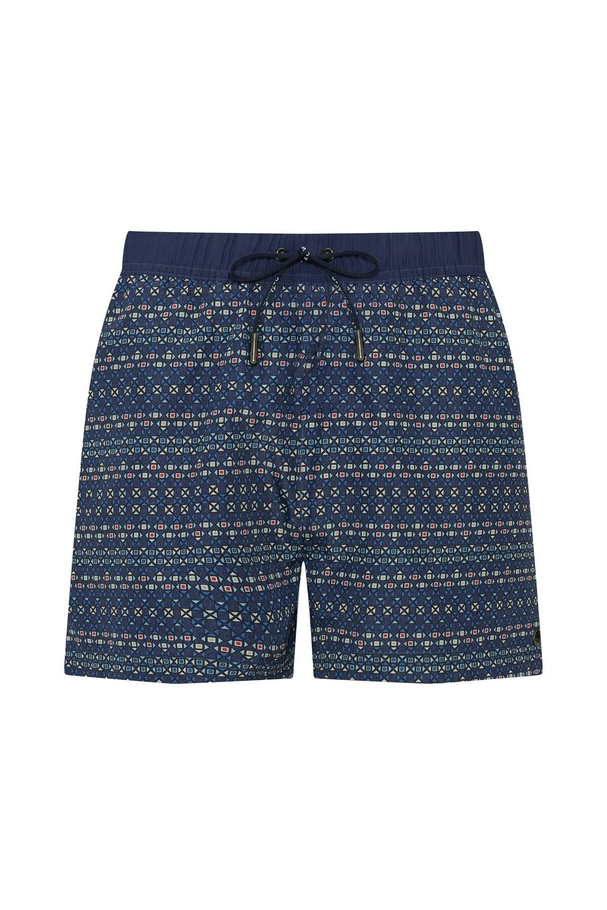 Hemington - Geometrik Desen Lacivert Quick Dry Mayo (6)