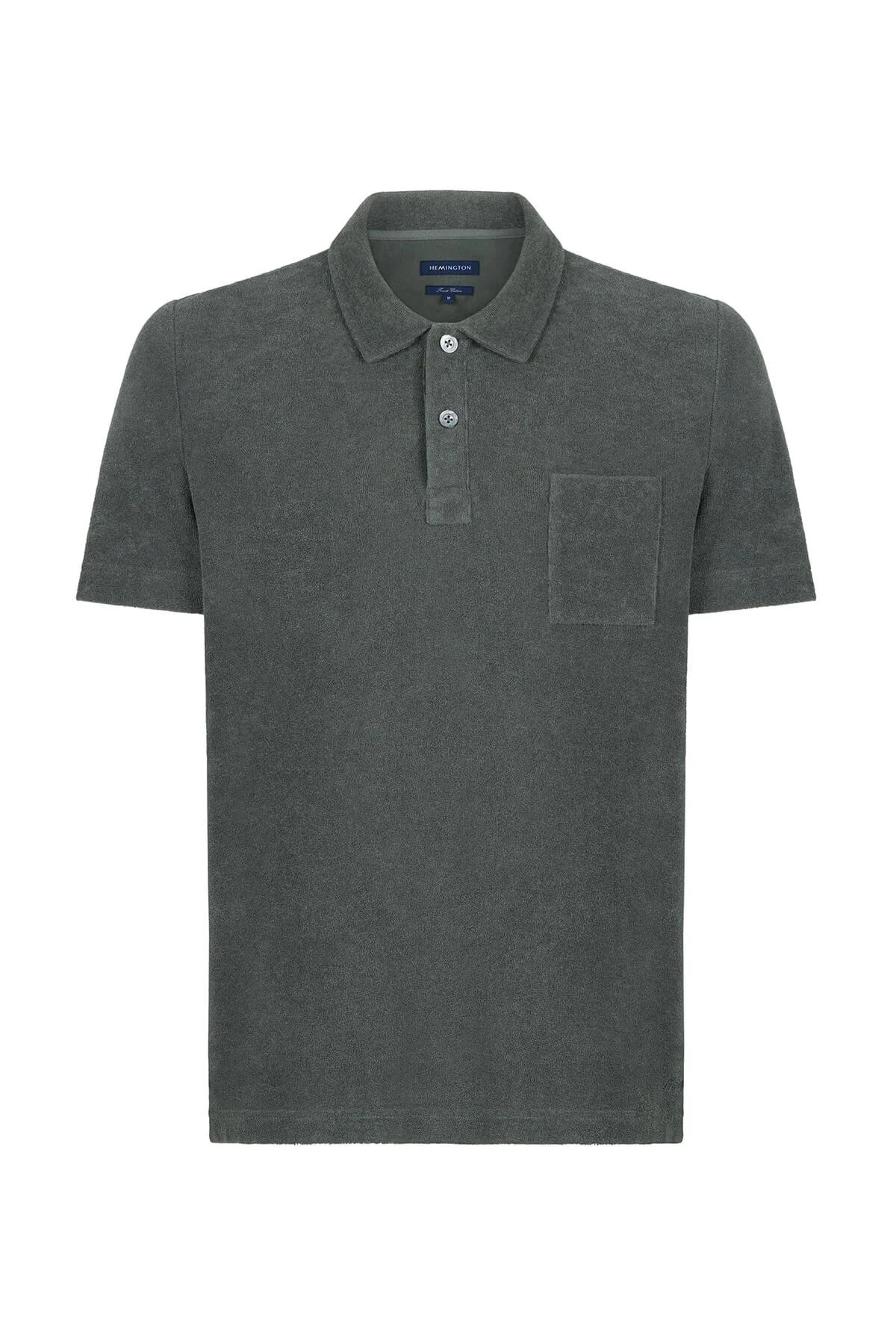 Hemington - Haki Havlu Kumaş Polo Yaka T-Shirt (7)
