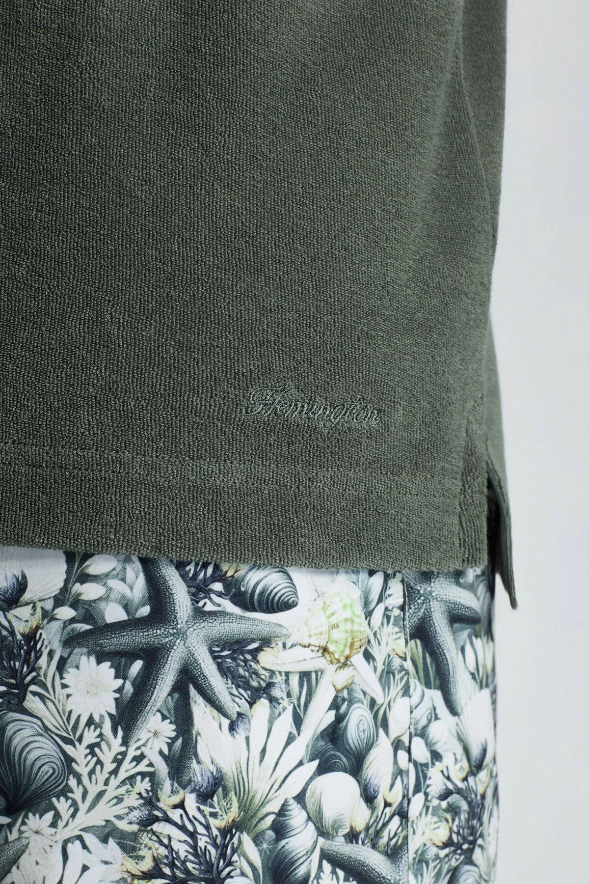 Hemington - Haki Havlu Kumaş Polo Yaka T-Shirt (4)