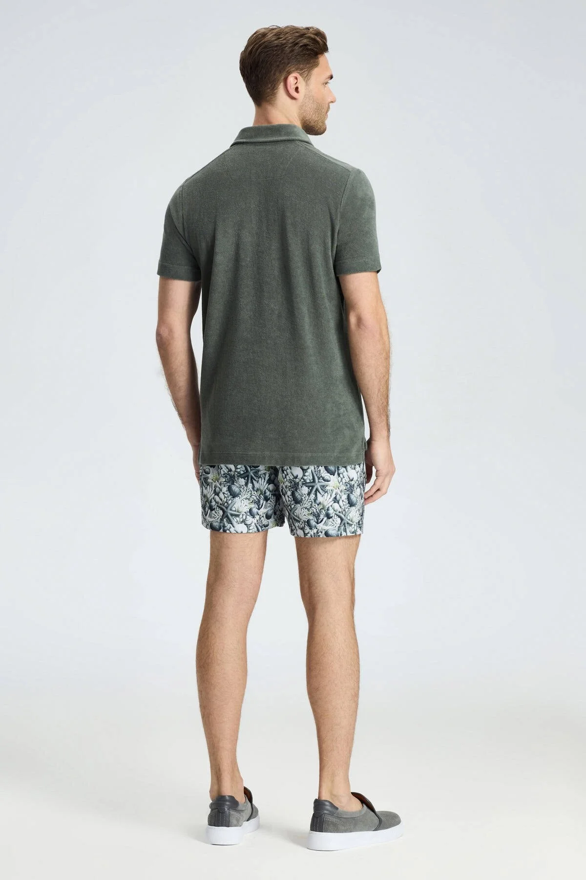Hemington - Haki Havlu Kumaş Polo Yaka T-Shirt (6)