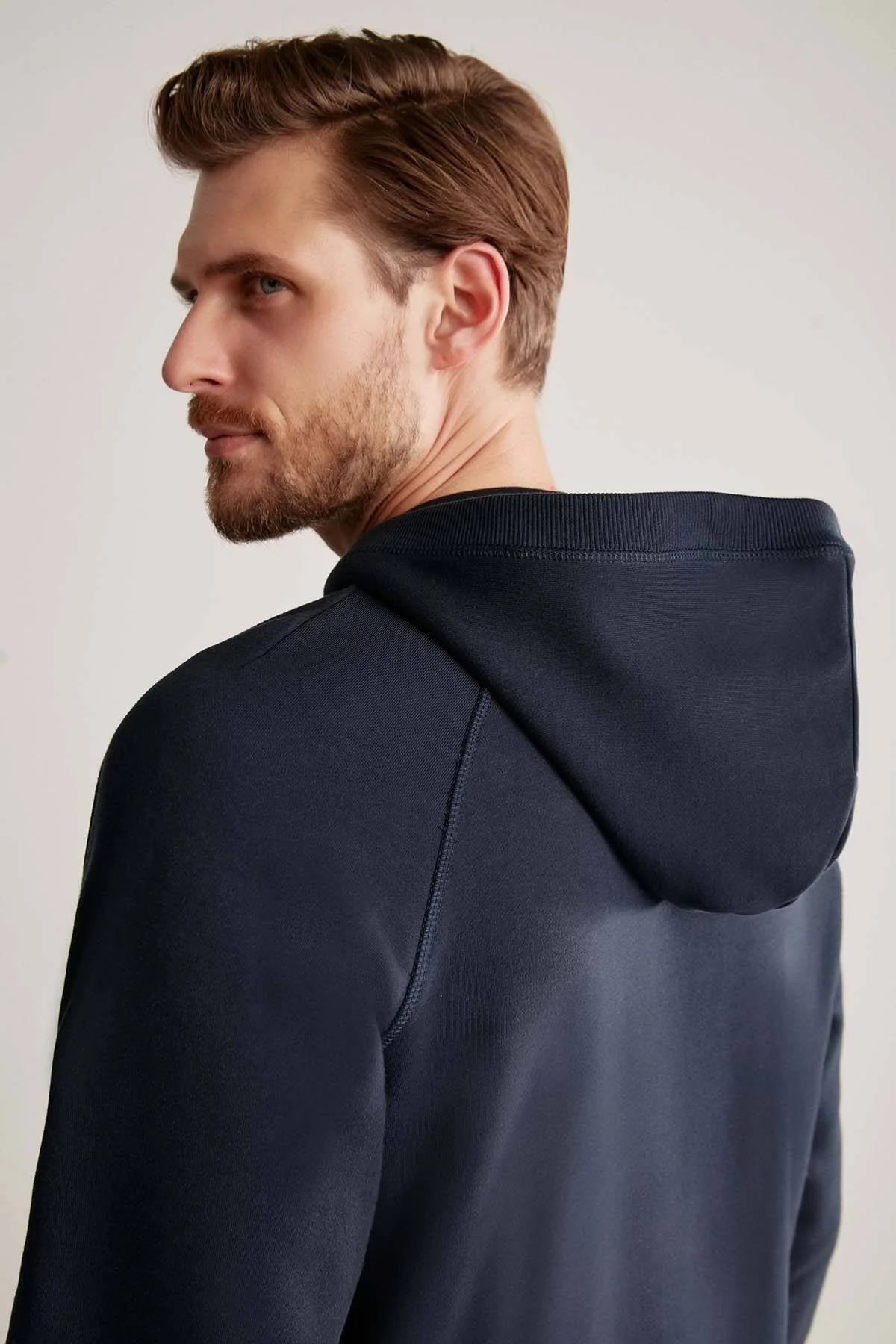 Hemington - Hemington Logolu Kapüşonlu Lacivert Hoody (3)