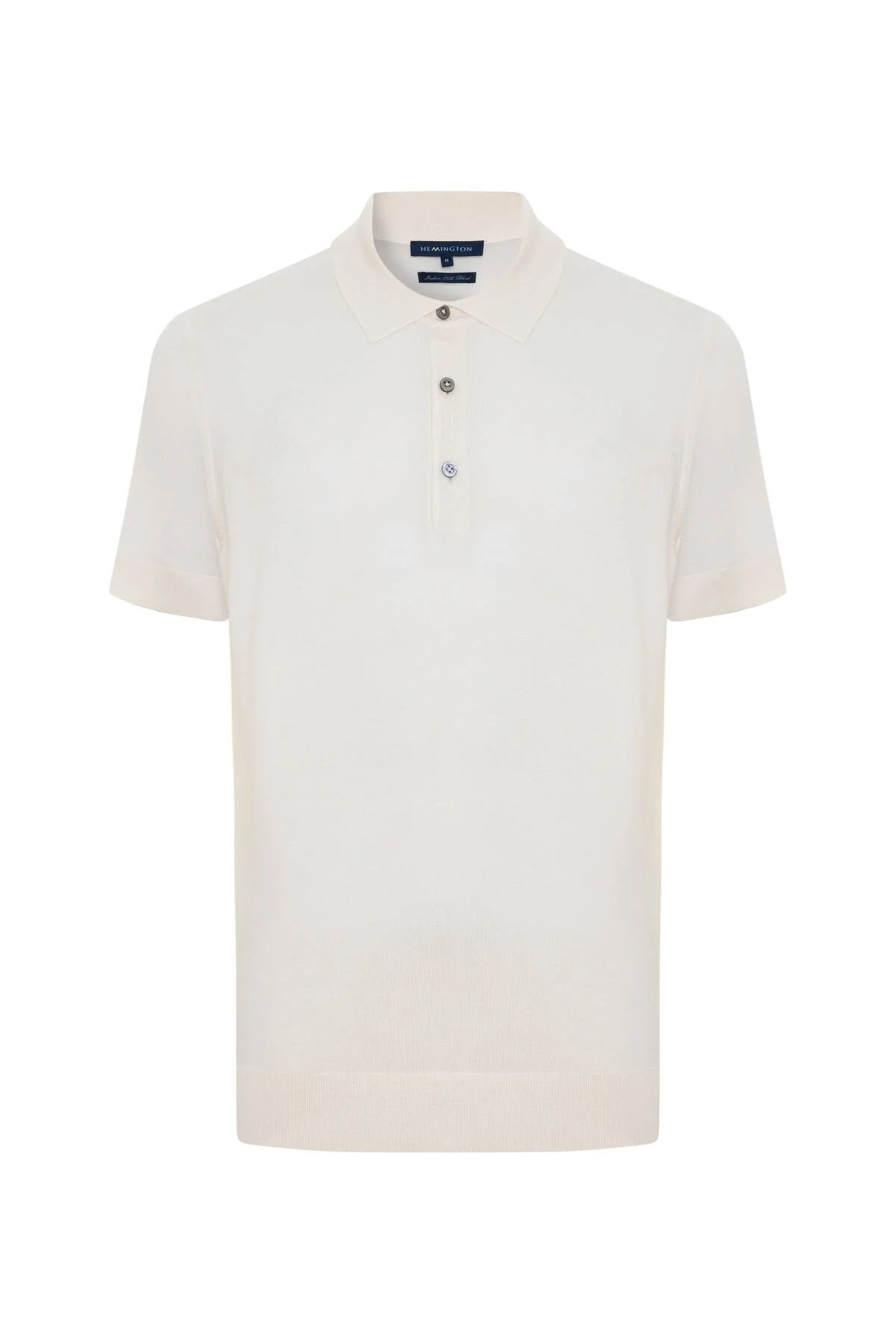 Hemington - İpek Karışım Beyaz Triko Polo (6)