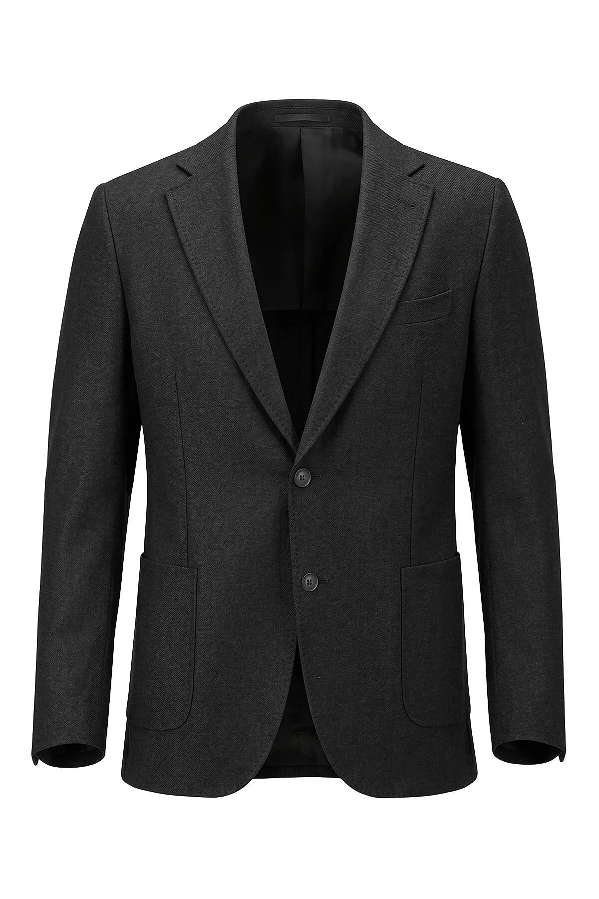 Hemington - İtalyan Yün Kaşmir Gri Blazer Ceket (6)