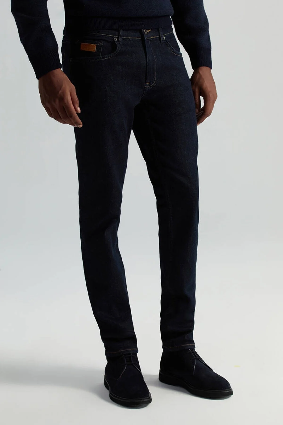 Hemington - Kaşmir Karışım Kışlık Lacivert Denim Pantolon (1)