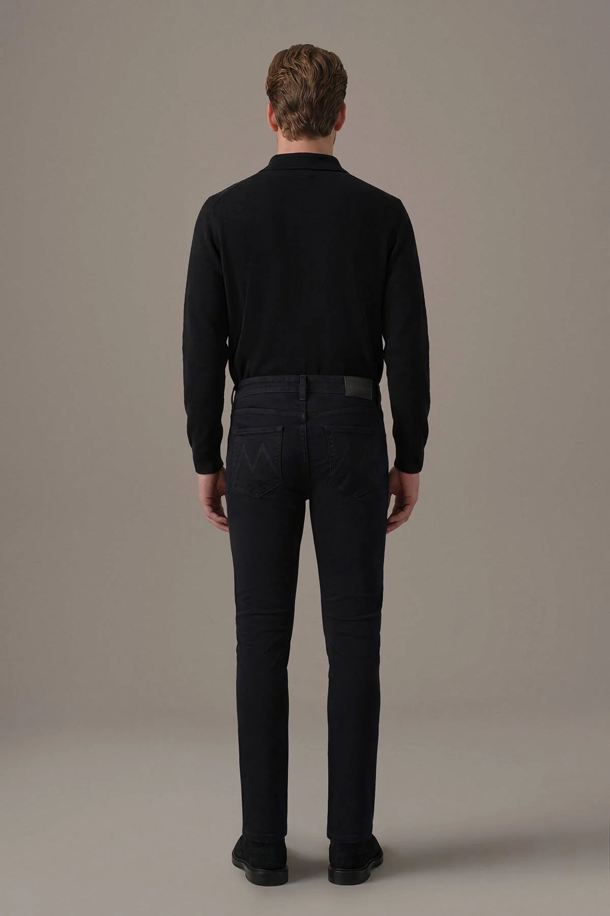 Hemington - Kaşmir Karışım Kışlık Siyah Denim Pantolon (5)