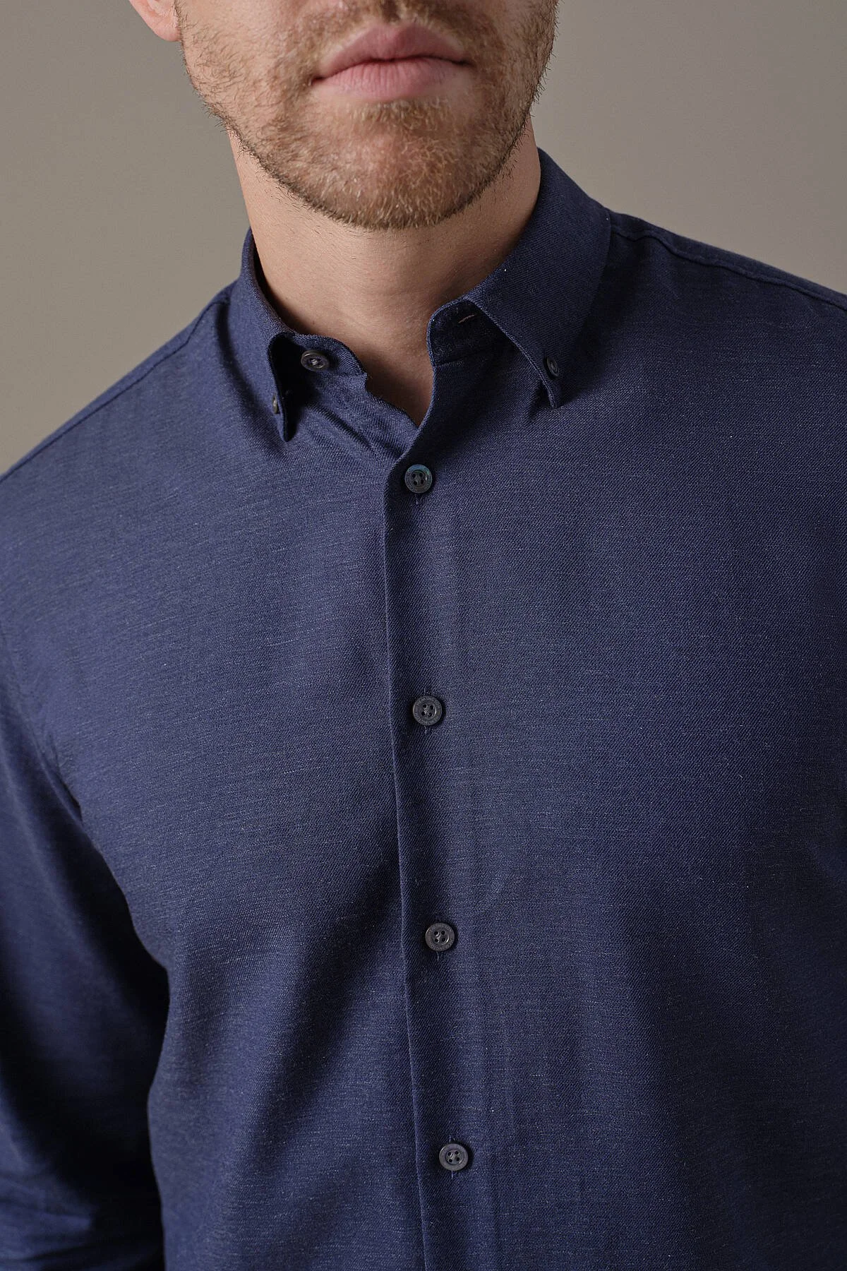 Hemington - Kaşmir Pamuk Twill Lacivert Gömlek (2)