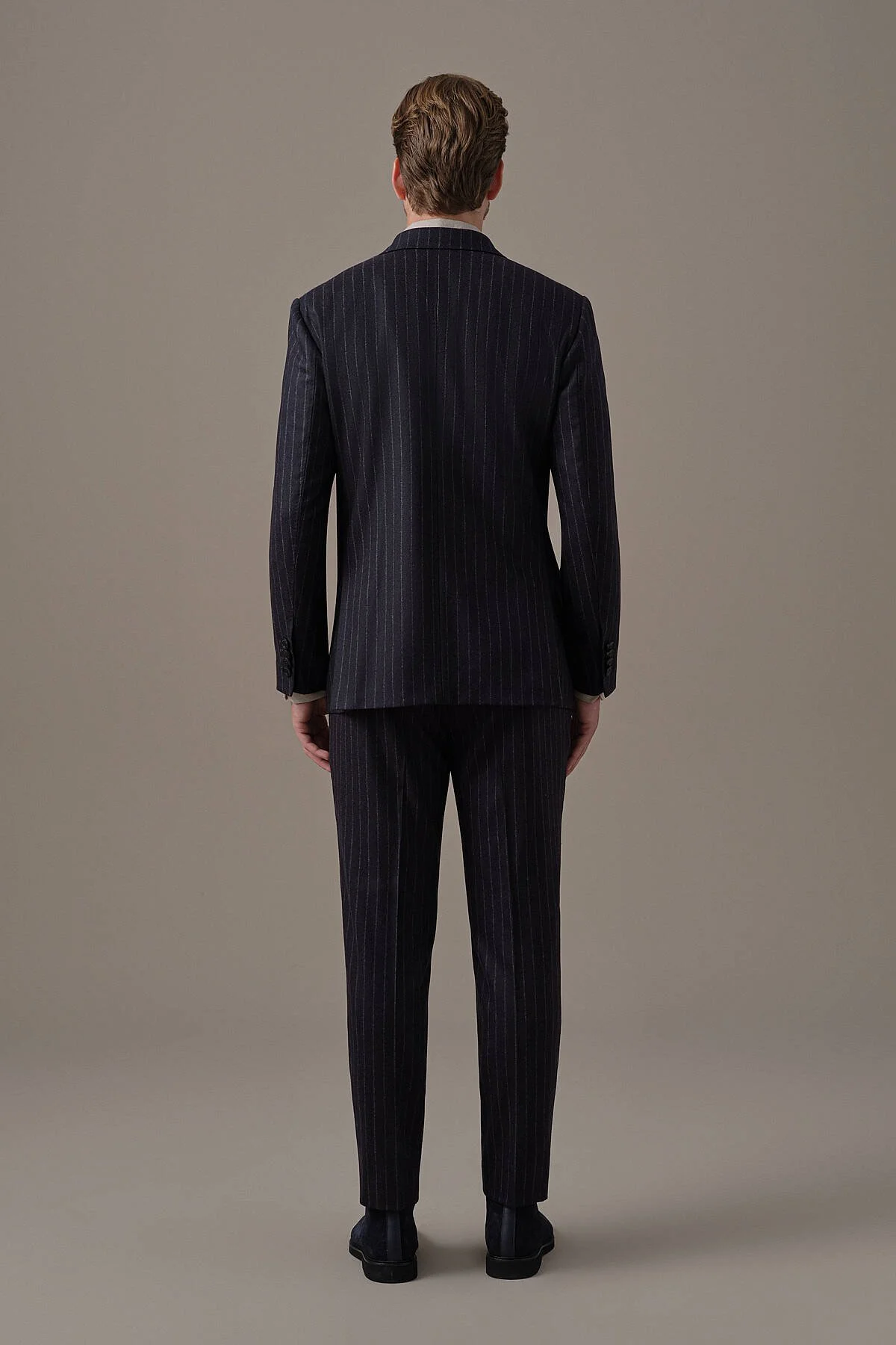 Hemington - Lacivert Beyaz Chalkstripe Desen Kruvaze Ceket (7)