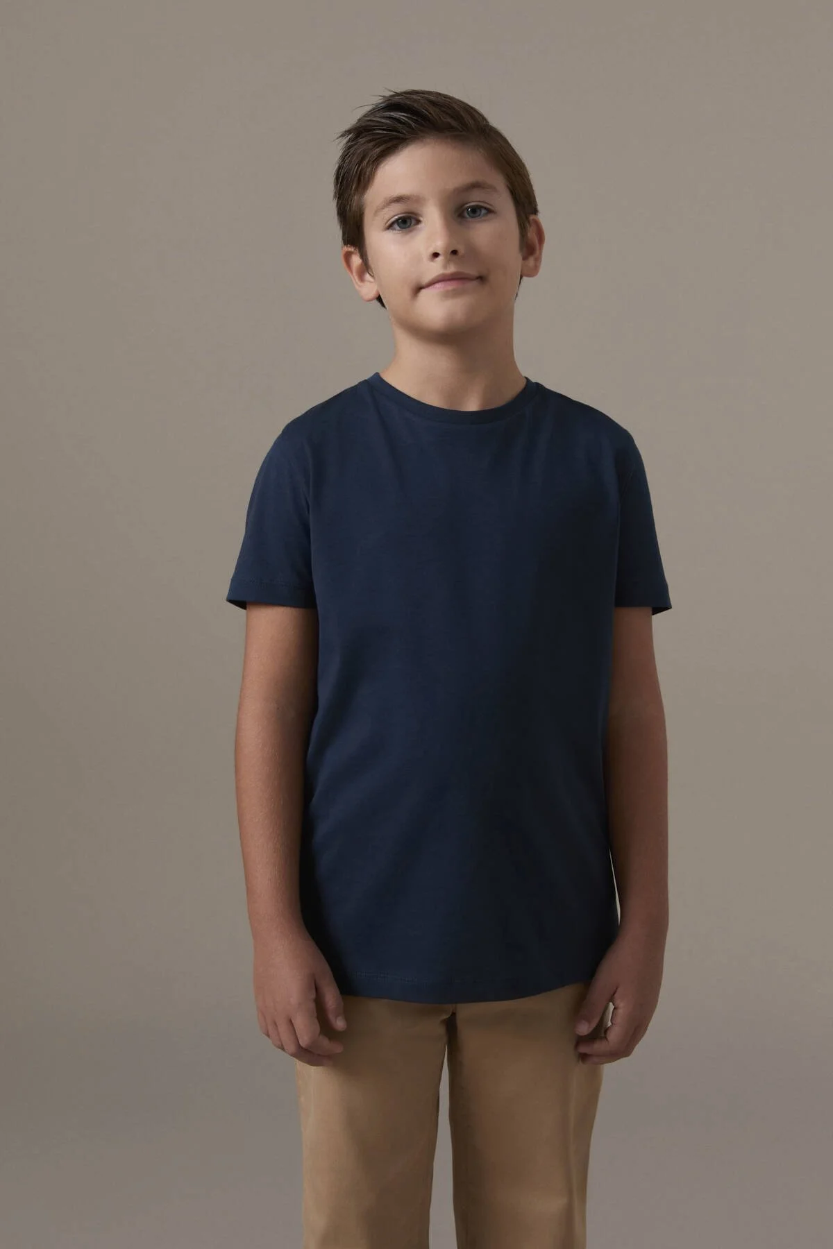 Hemington - Lacivert Bisiklet Yaka Basic Çocuk T-Shirt (1)