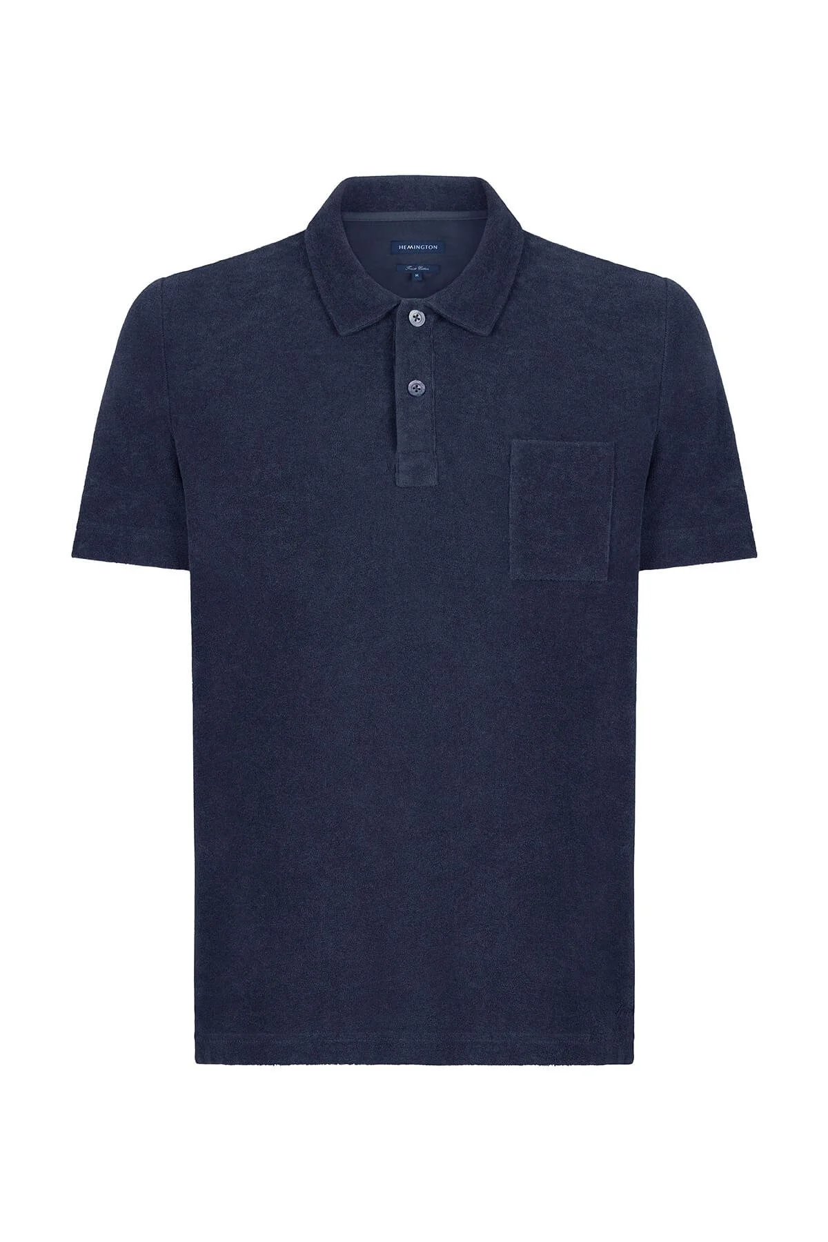 Hemington - Lacivert Havlu Kumaş Polo Yaka T-Shirt (7)