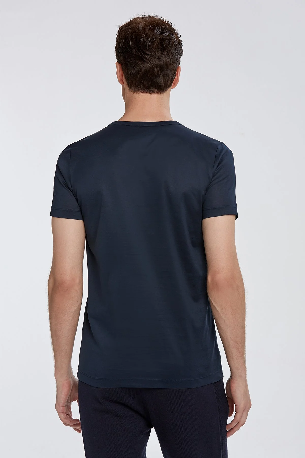 Hemington - V Yaka Lacivert Basic T-Shirt (3)