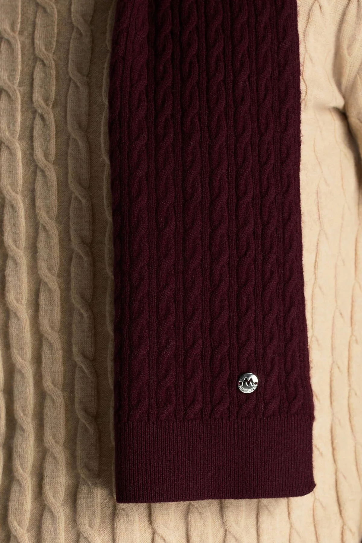 Hemington - Lambswool Yün Bordo Atkı (3)