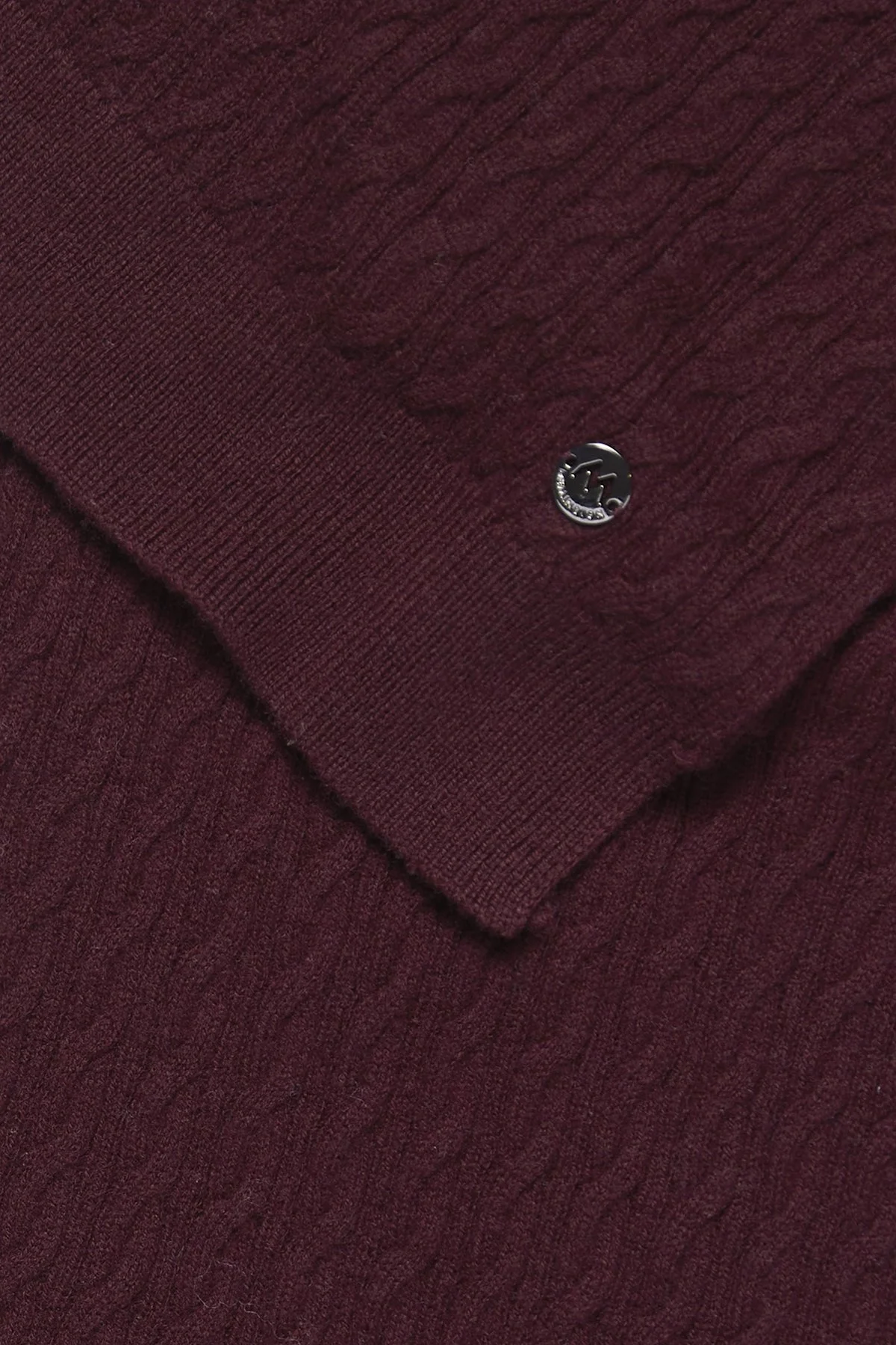 Hemington - Lambswool Yün Bordo Çocuk Atkı (4)