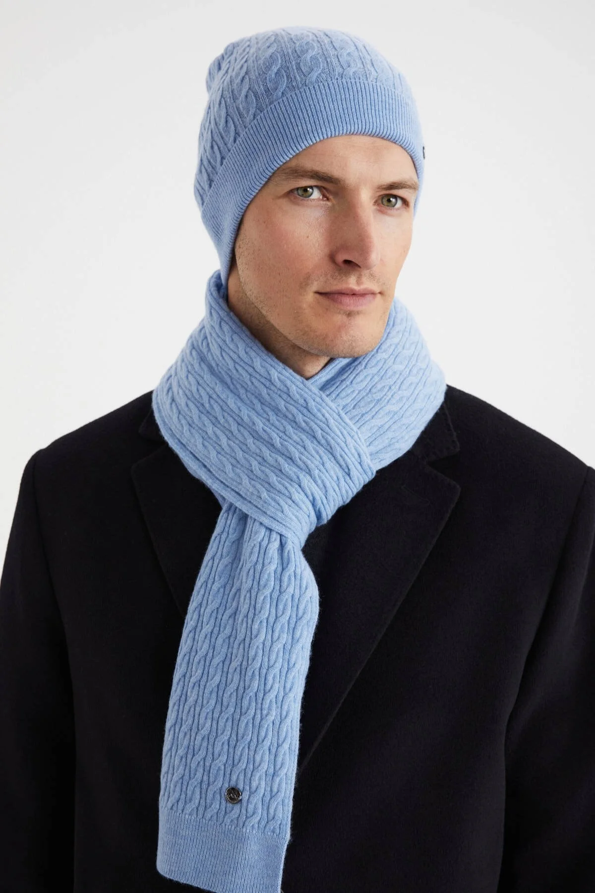Hemington - Lambswool Yün Buz Mavisi Bere (2)