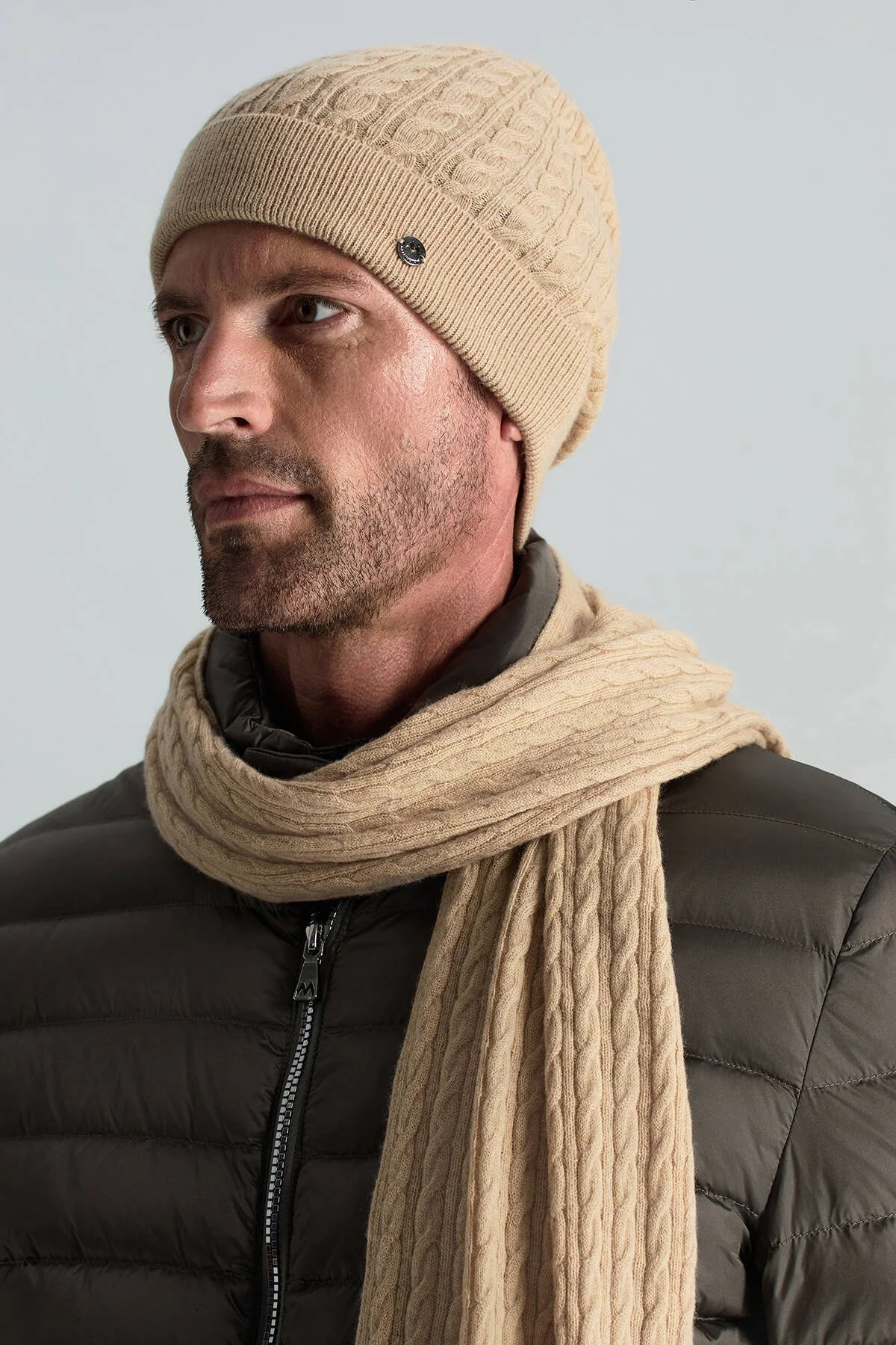 Hemington - Lambswool Yün Camel Bere (1)