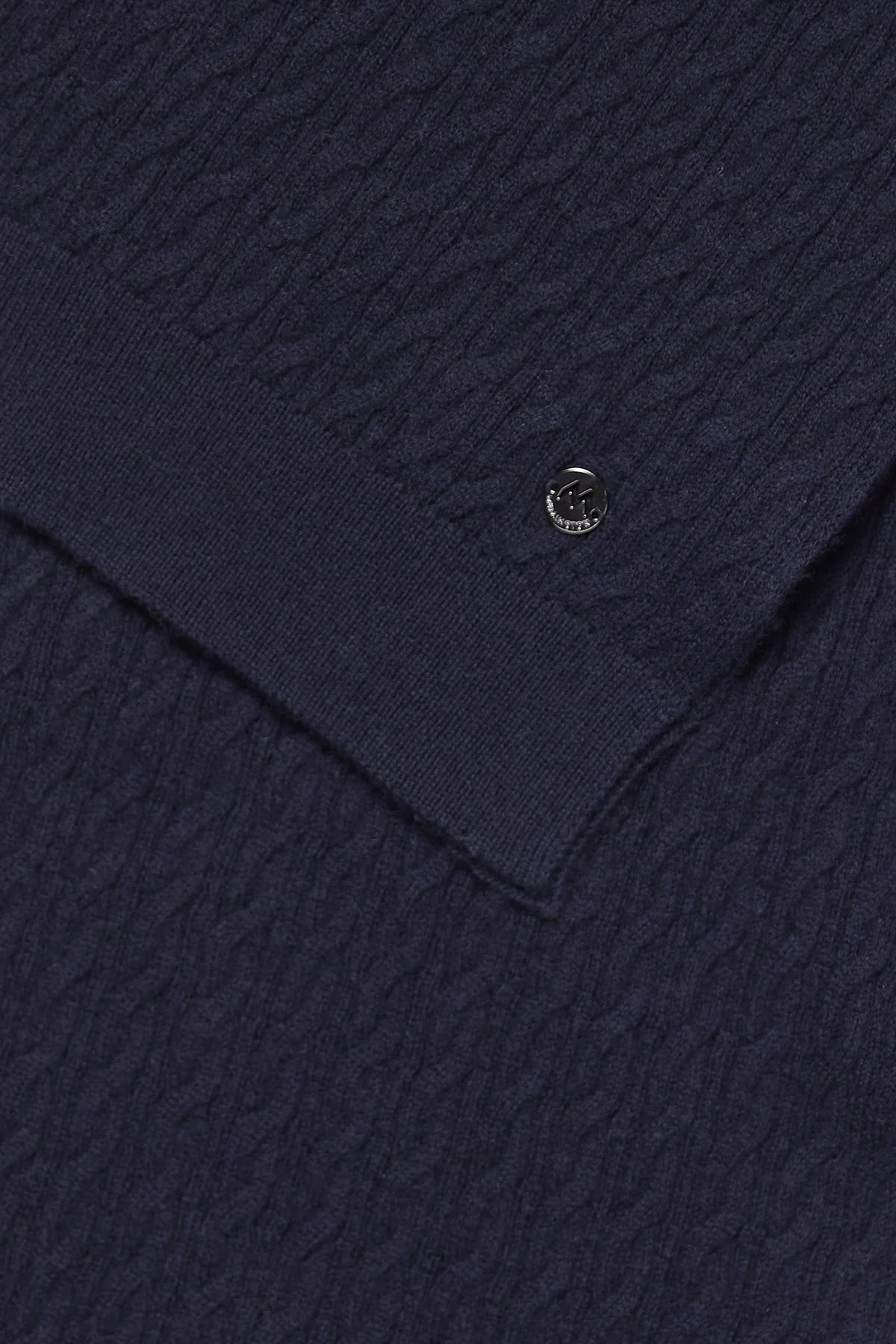 Hemington - Lambswool Yün Lacivert Çocuk Atkı (4)