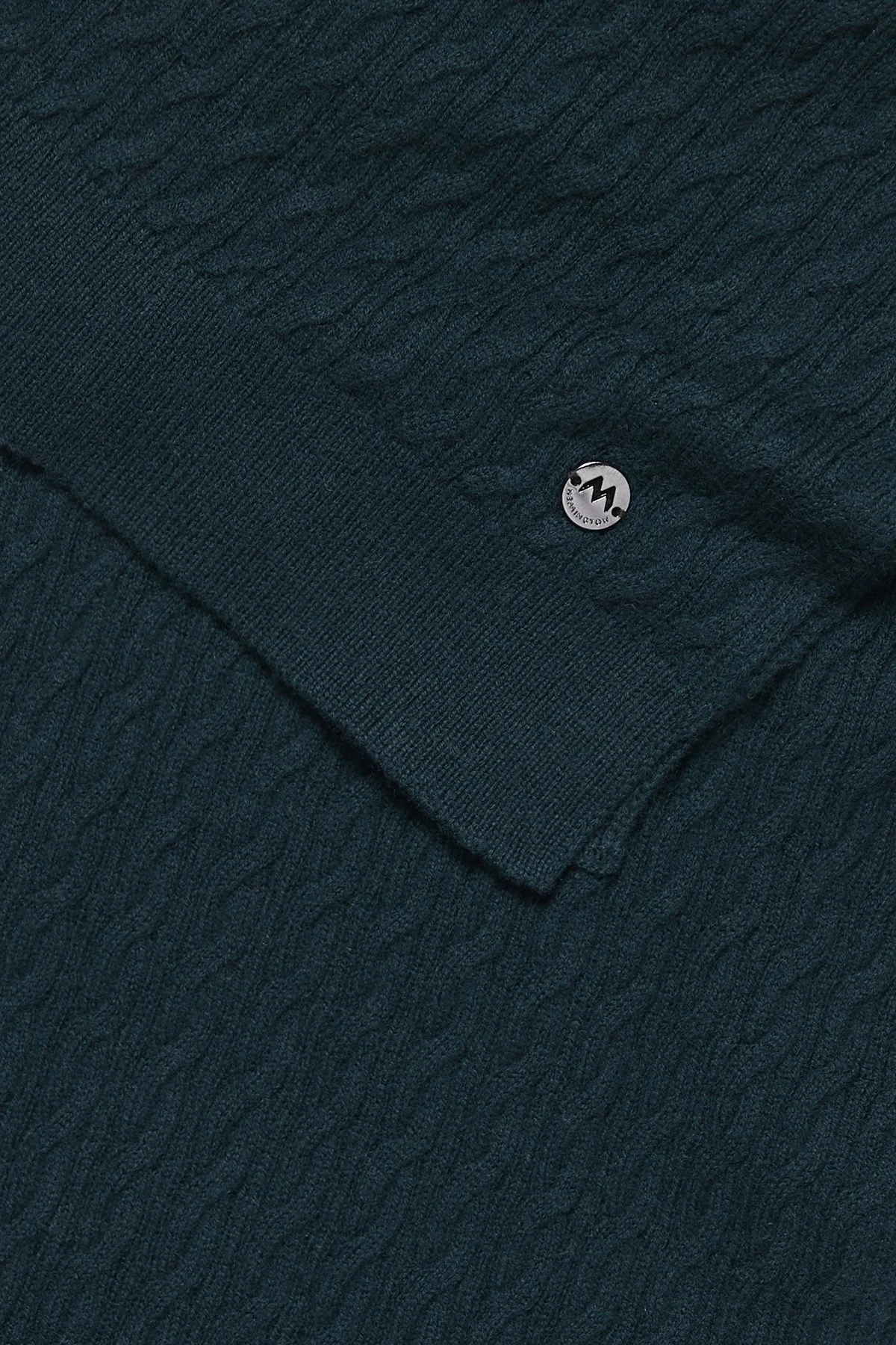 Hemington - Lambswool Yün Yeşil Çocuk Atkı (4)