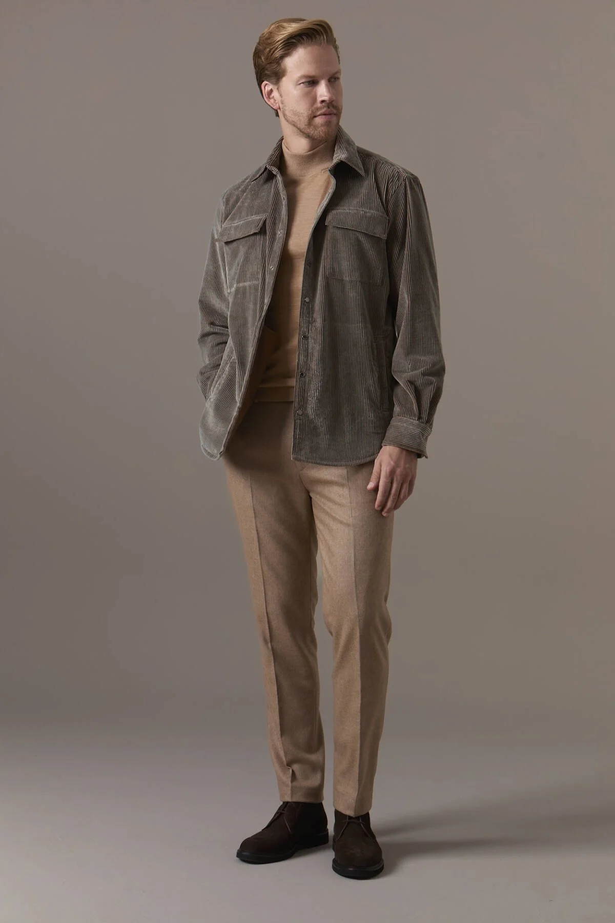 Hemington - Merino Yün Lupetto Yaka Camel Triko (2)