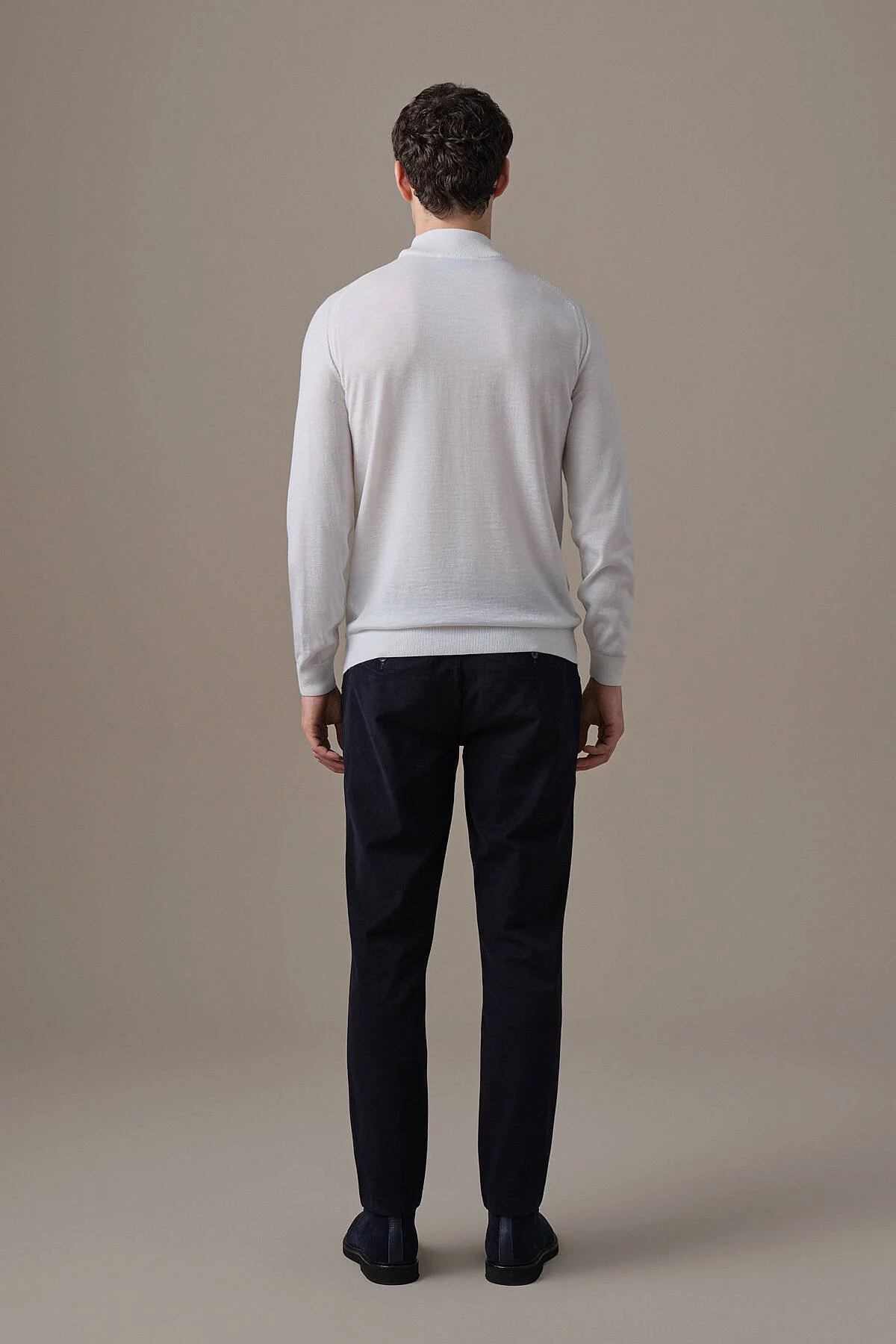 Hemington - Lupetto Yaka Merino Yün Ekru Triko (4)